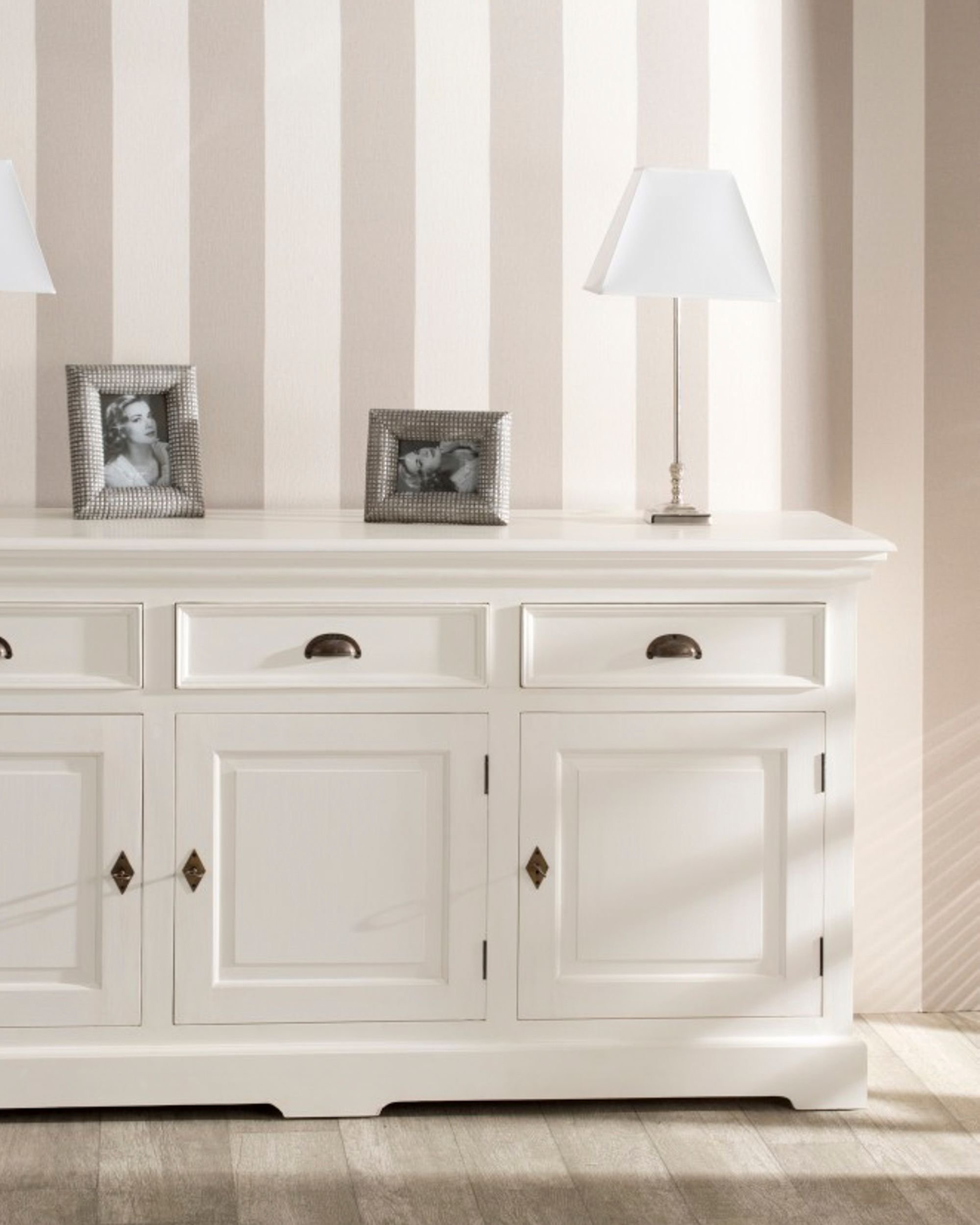 Komoda Dorothee 6 zásuviek, white&natural (hover)