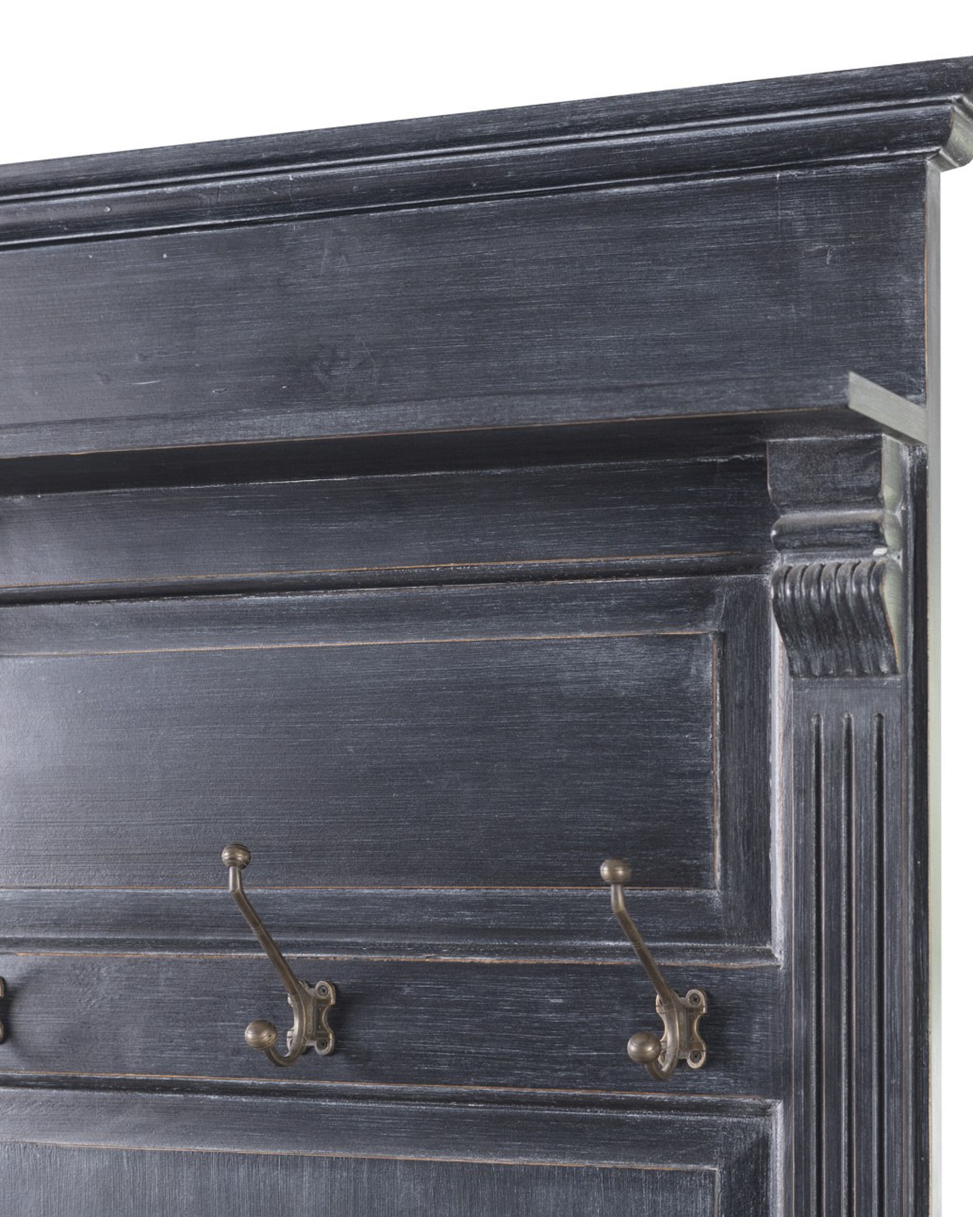 Šatník Bradford do predsiene 79 x 45 x 210 cm old black & natural (hover)
