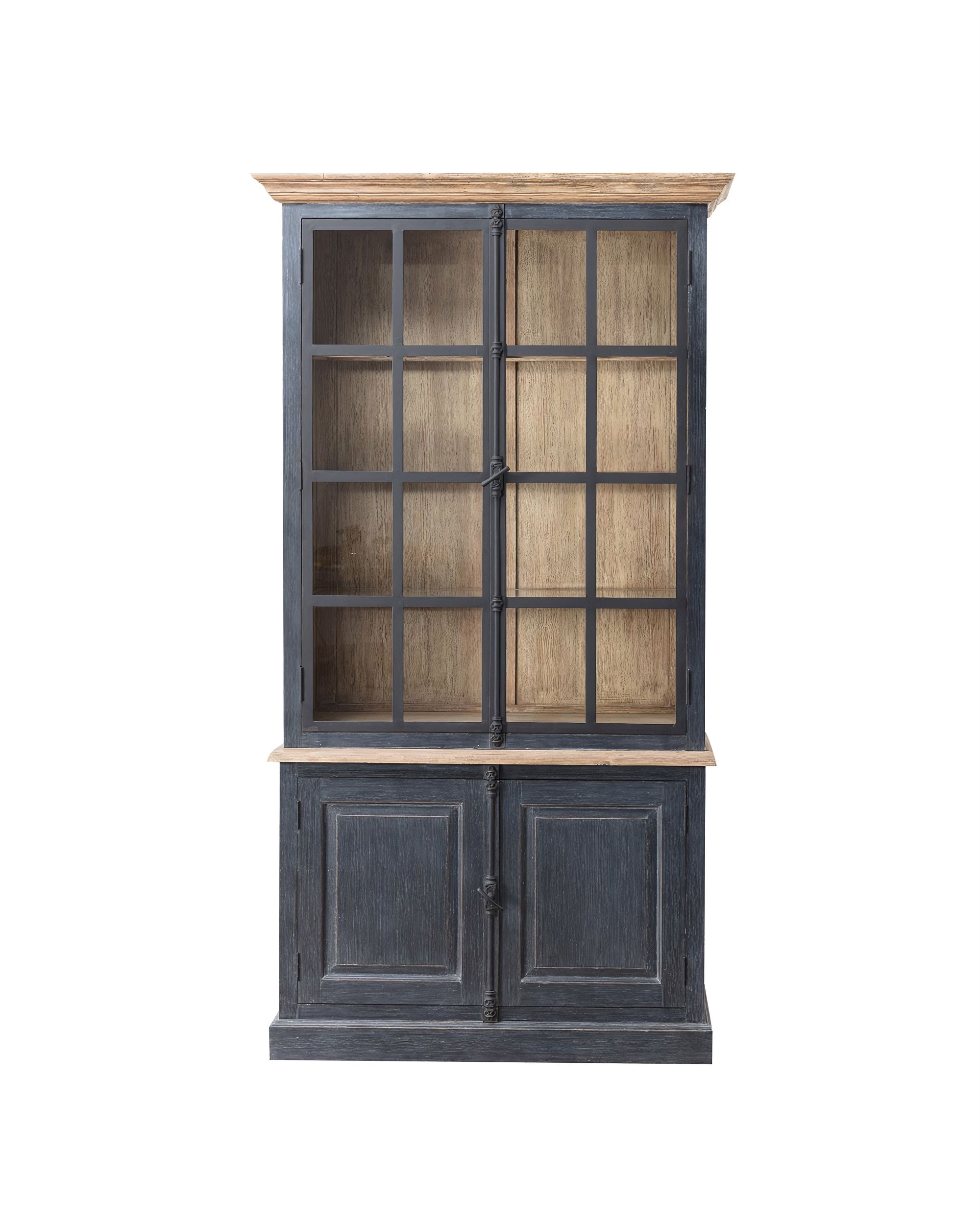 Kredenc Gordes 110 x 46 x 230 old black & natural (hover)