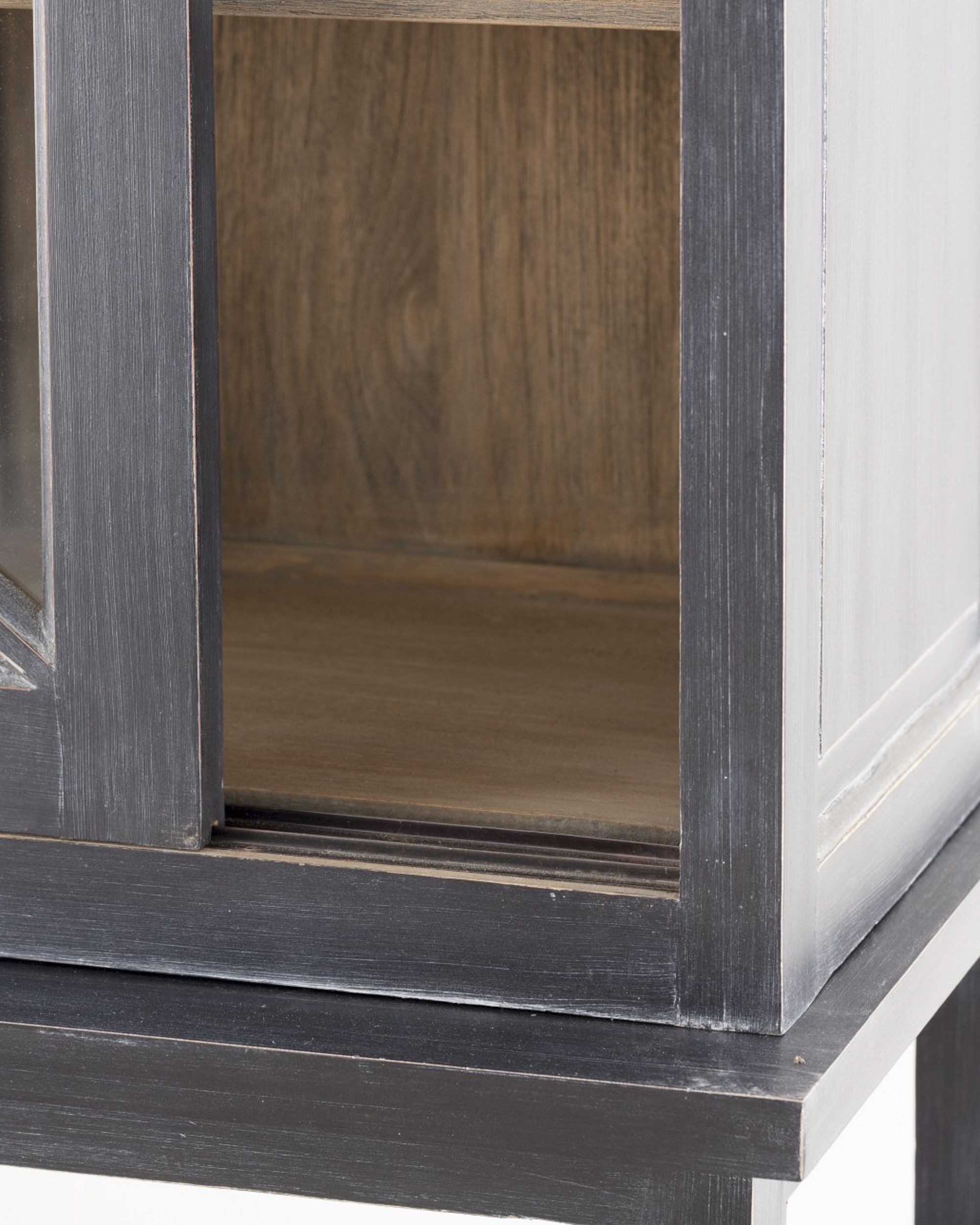 Kredenc Rimir 160 x 50 x 220 old black & natural (hover)