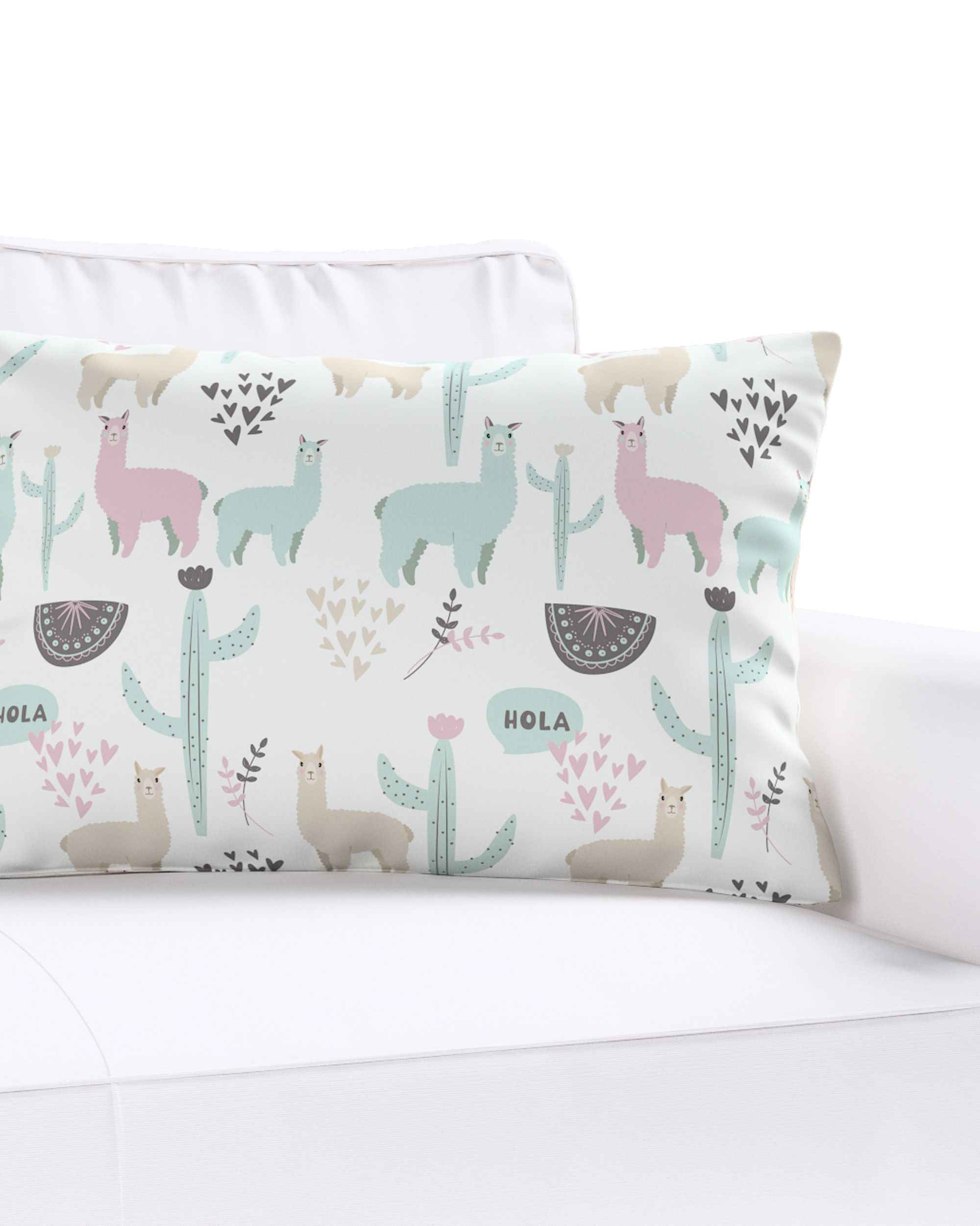 Karin - jednoduchá obliečka, 60x40cm farba produktu zelená látka vzorované (hover)