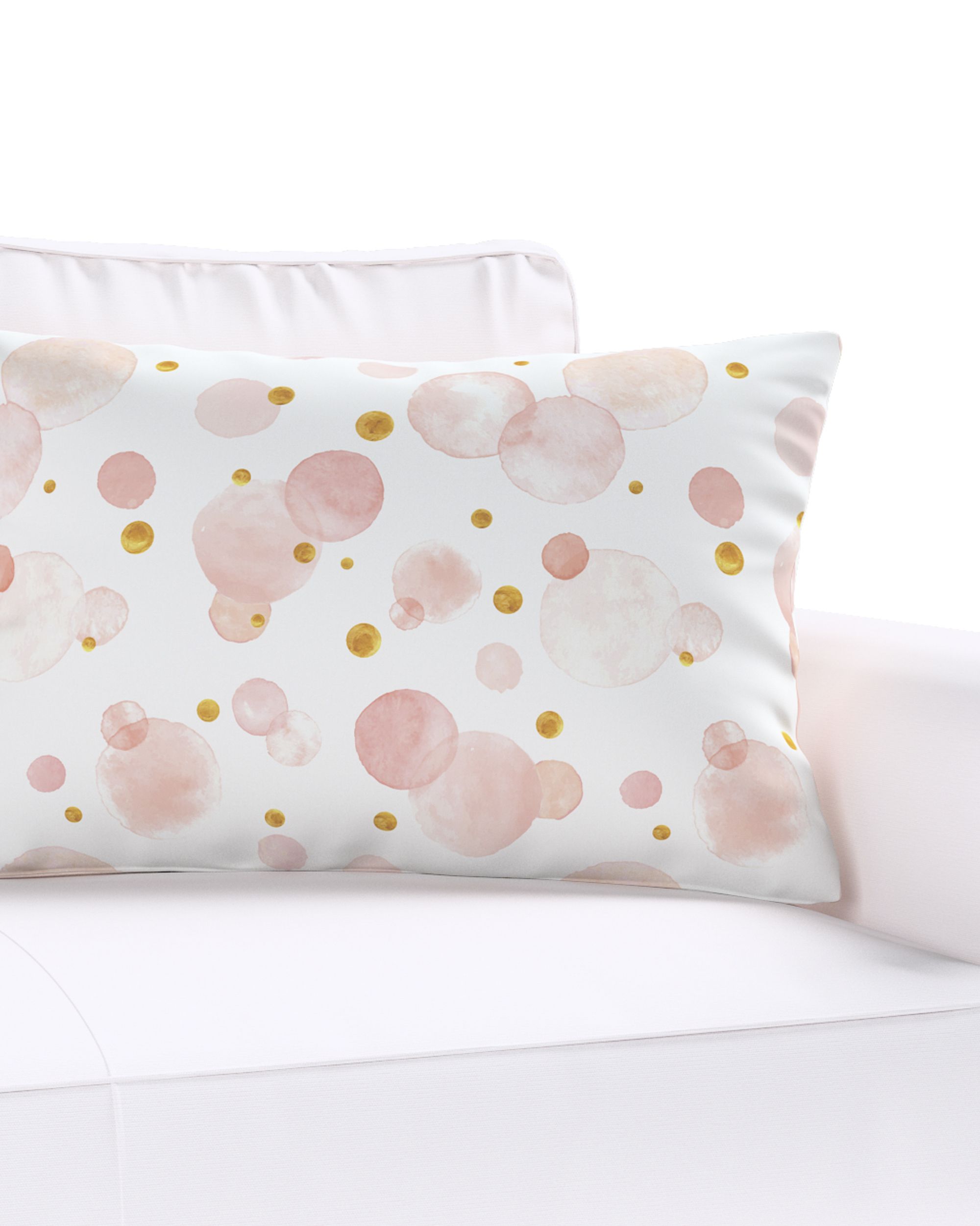 Karin - jednoduchá obliečka, 60x40cm farba produktu ružová látka vzorované (hover)