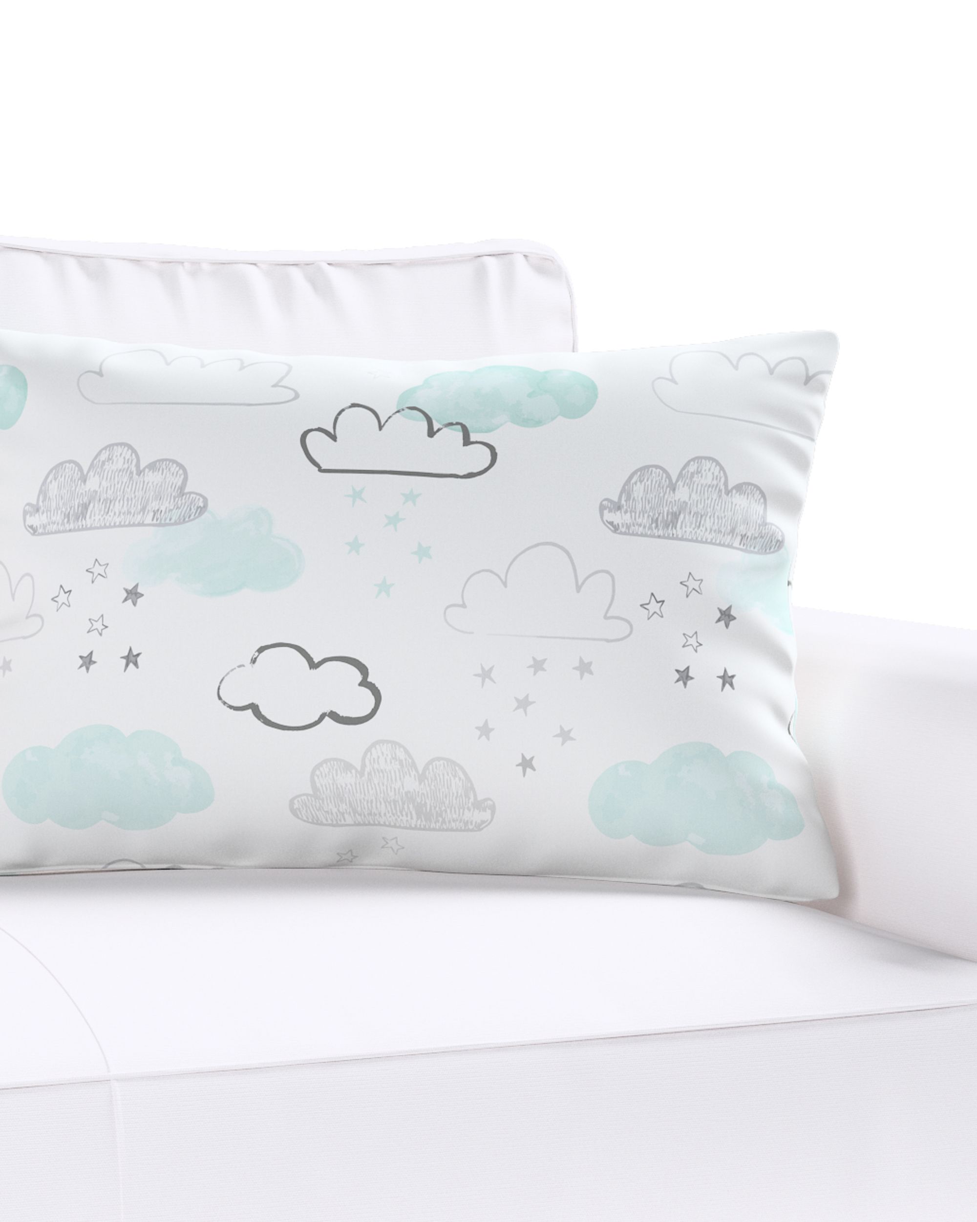 Karin - jednoduchá obliečka, 60x40cm farba produktu biela látka vzorované (hover)