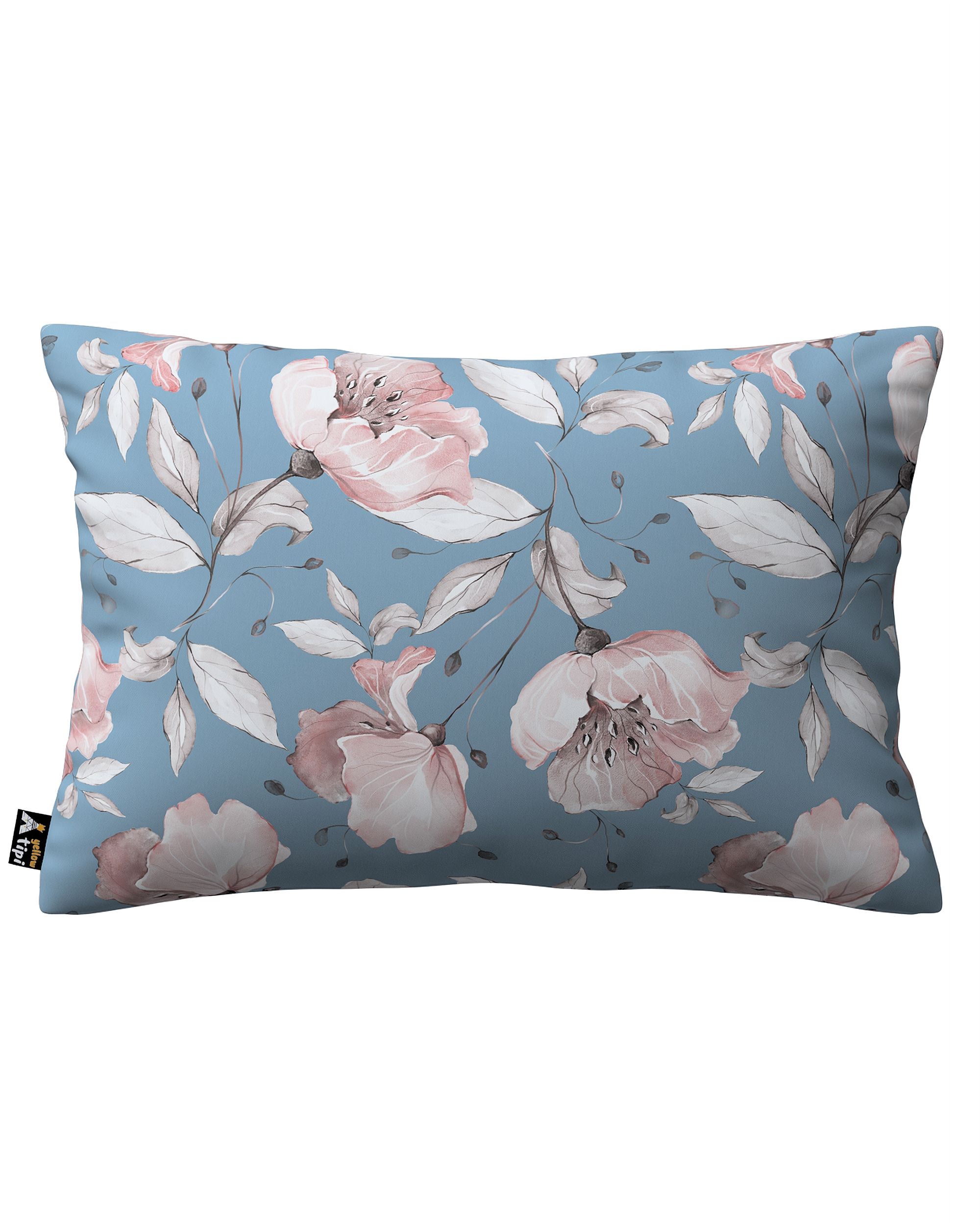 Karin - jednoduchá obliečka, 60x40cm farba produktu modrá látka vzorované