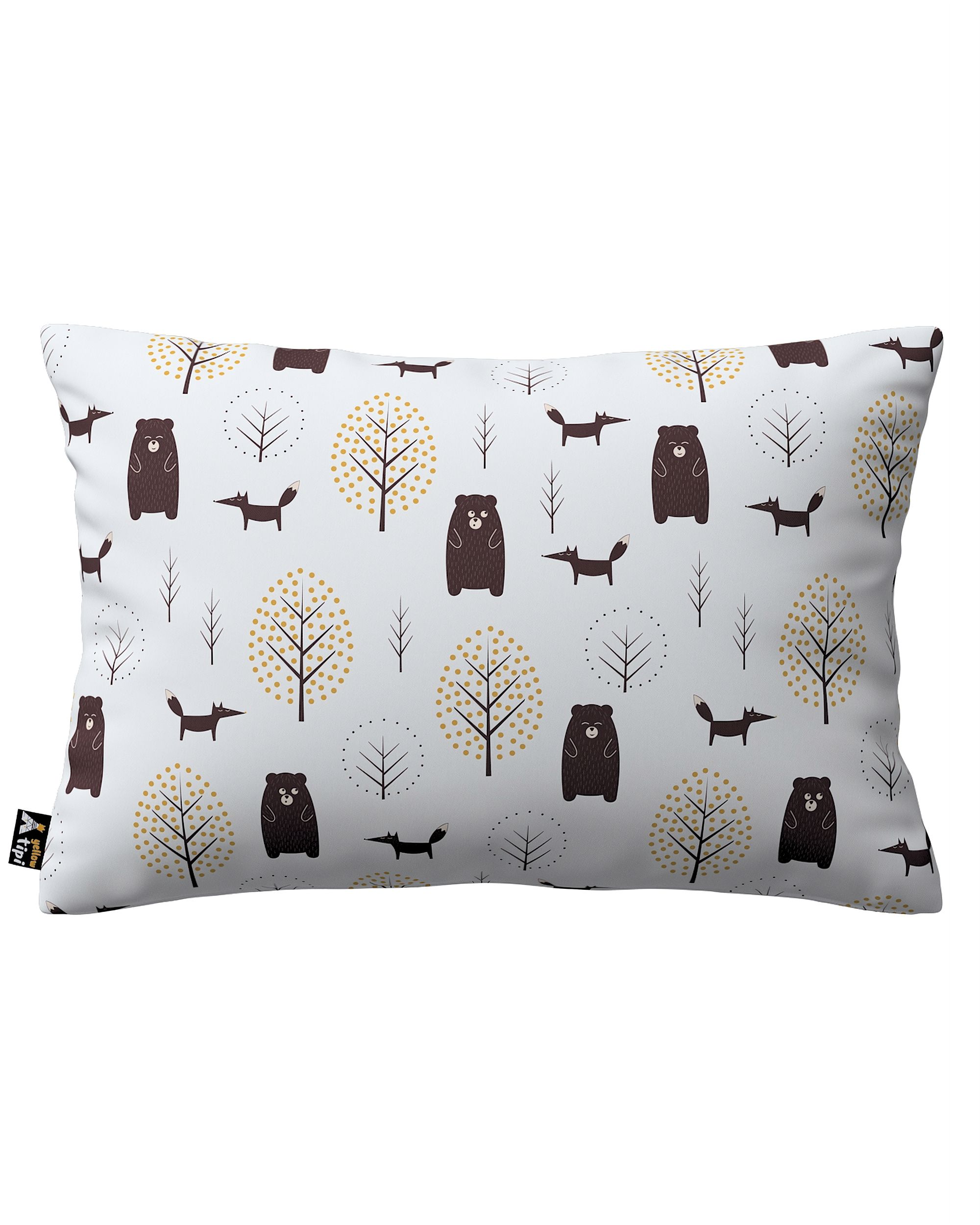 Karin - jednoduchá obliečka, 60x40cm farba produktu hnedá látka vzorované