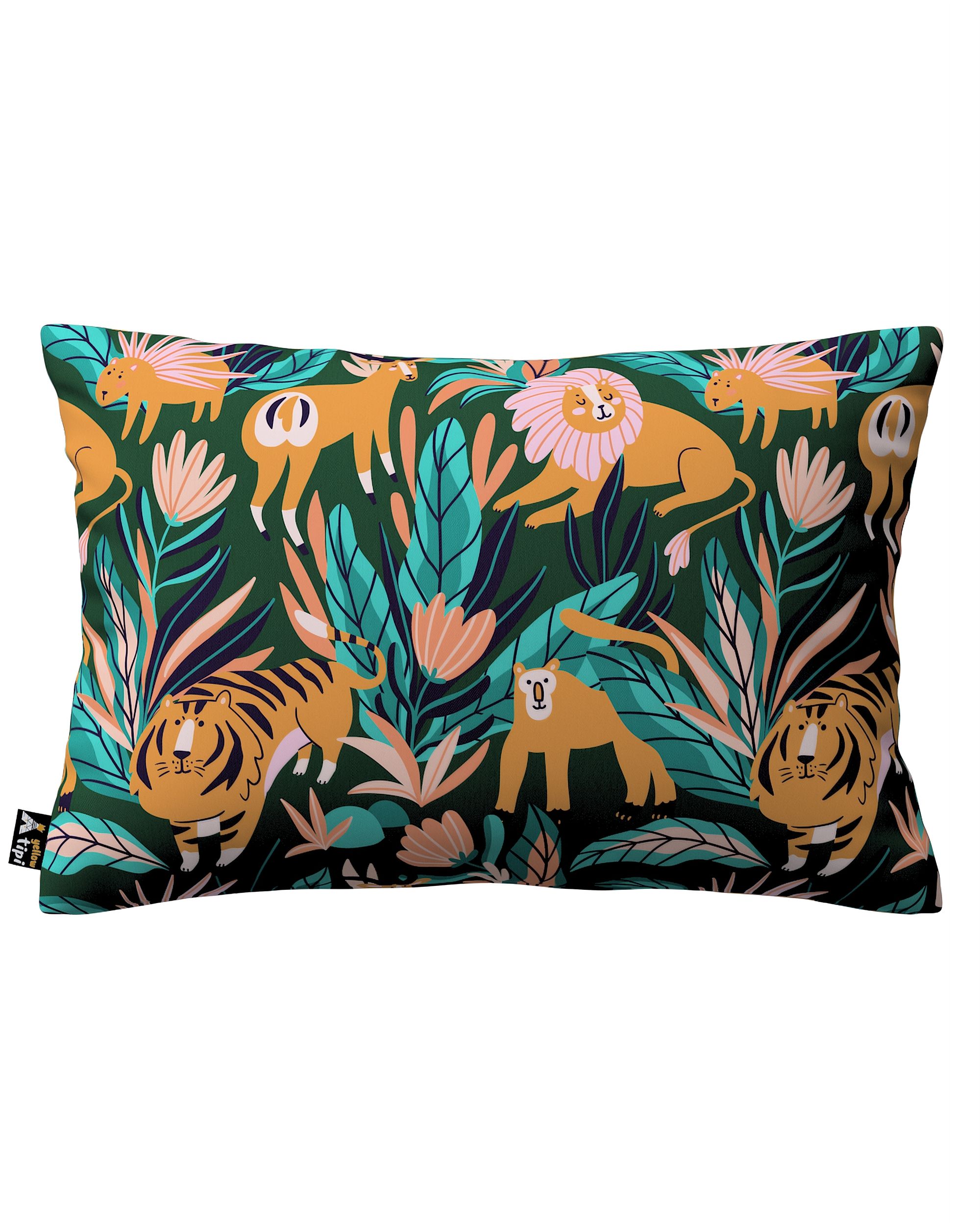 Karin - jednoduchá obliečka, 60x40cm farba produktu oranžová látka vzorované