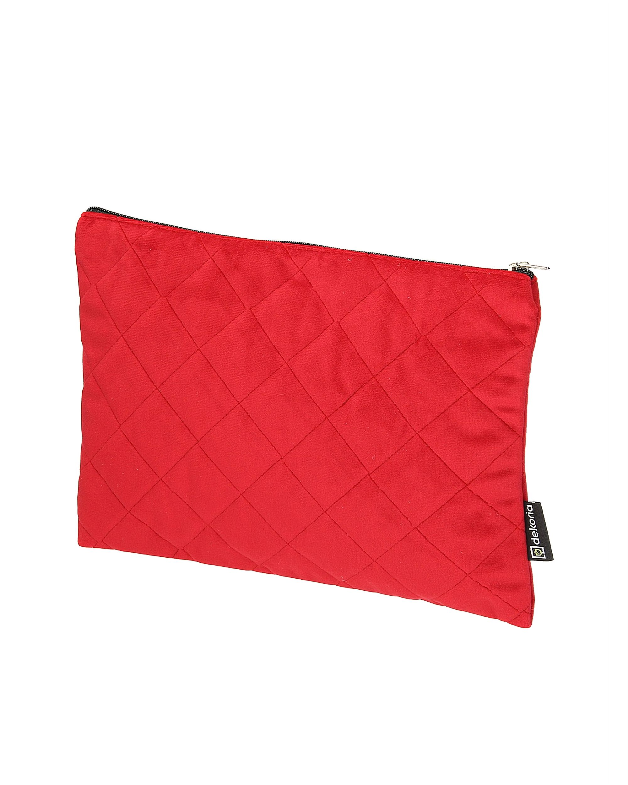 Puzdro na tablet Velvet farba produktu červená látka lesklá, zamatová