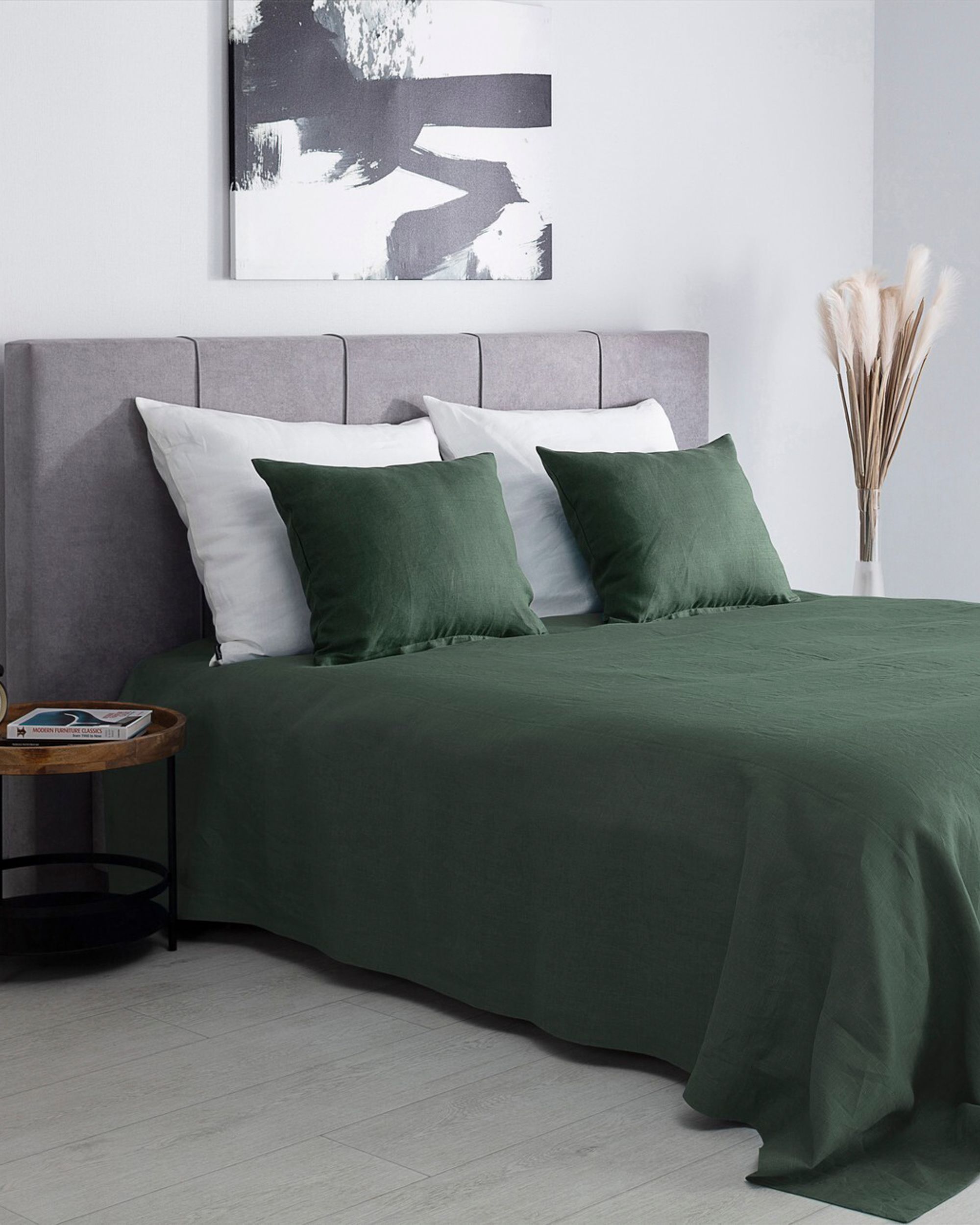 Prehoz Linen 260x260cm zelený