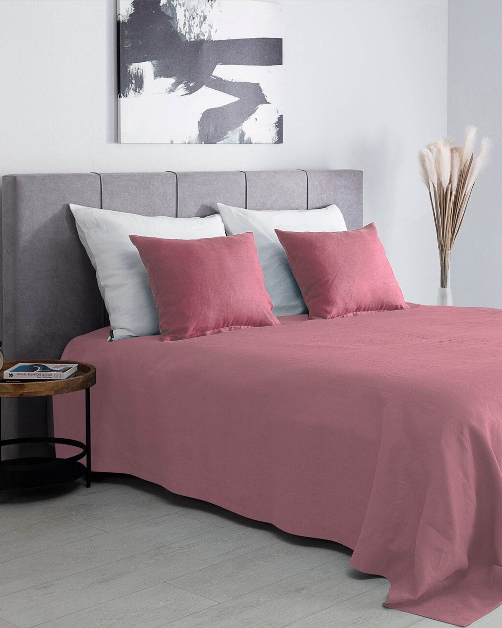 Prehoz Linen 260x260cm ružový