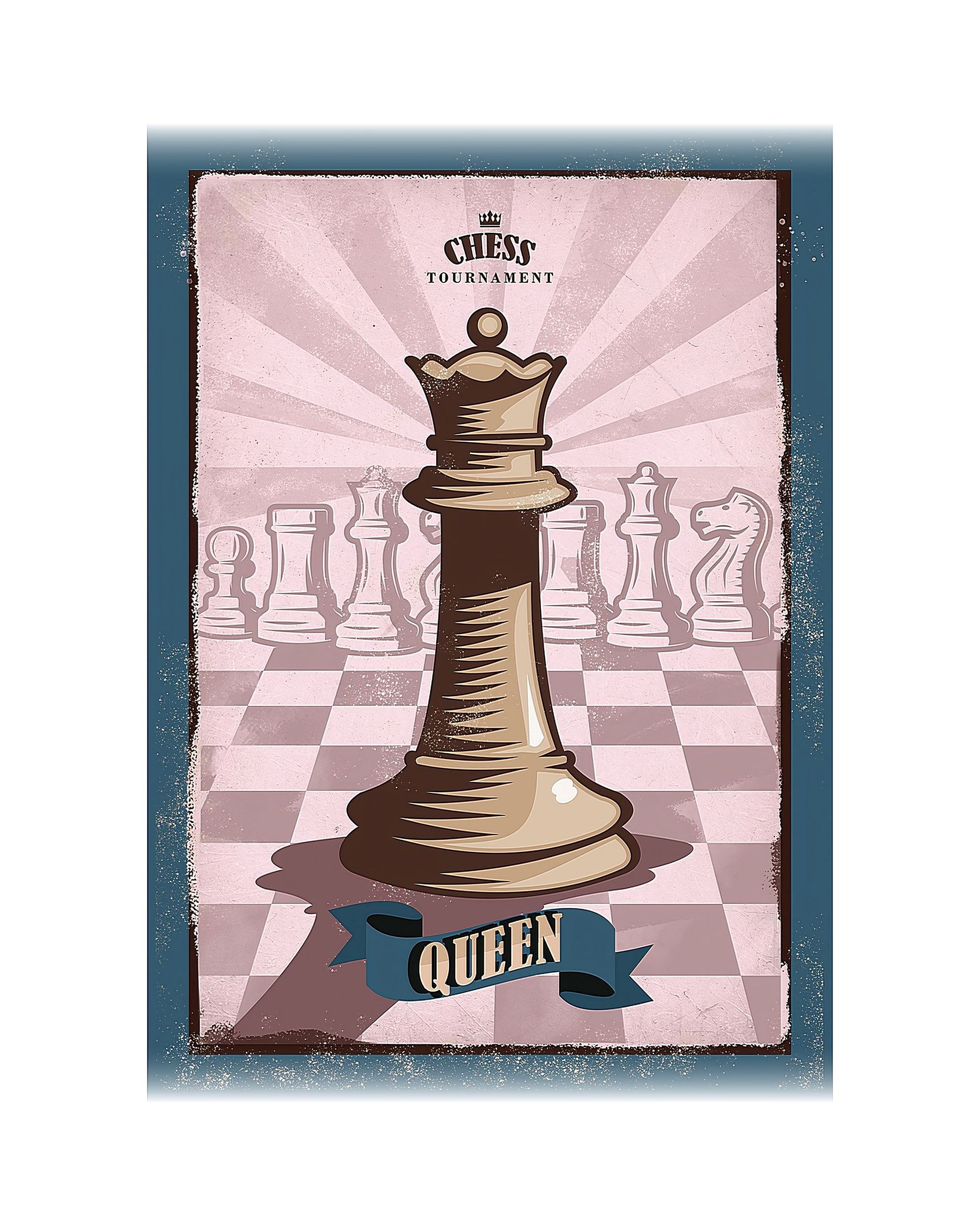 Plátno maľba Vintage Chess II