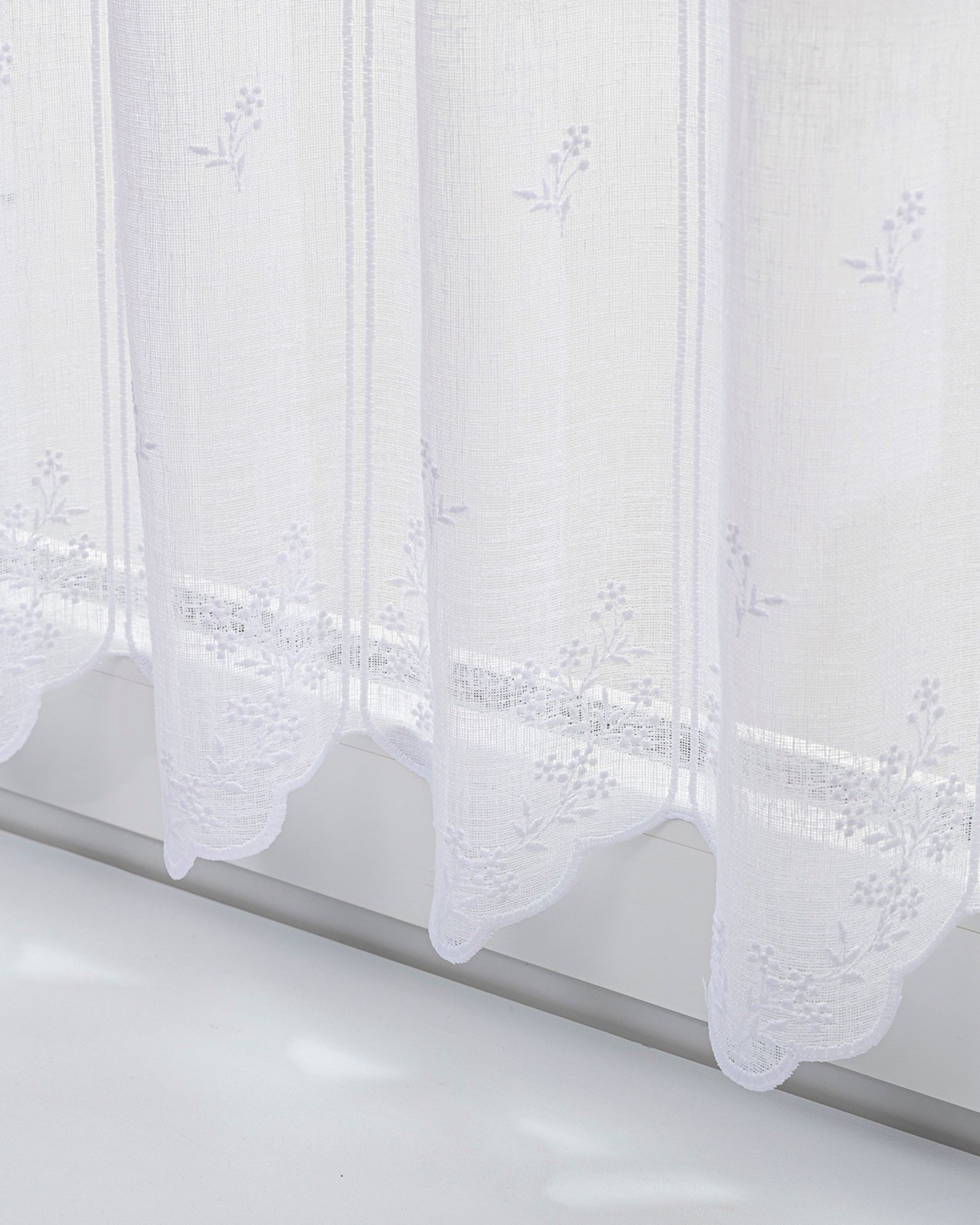 Vitrážková záclonka žakárová Floral výška 60 cm na metre (hover)