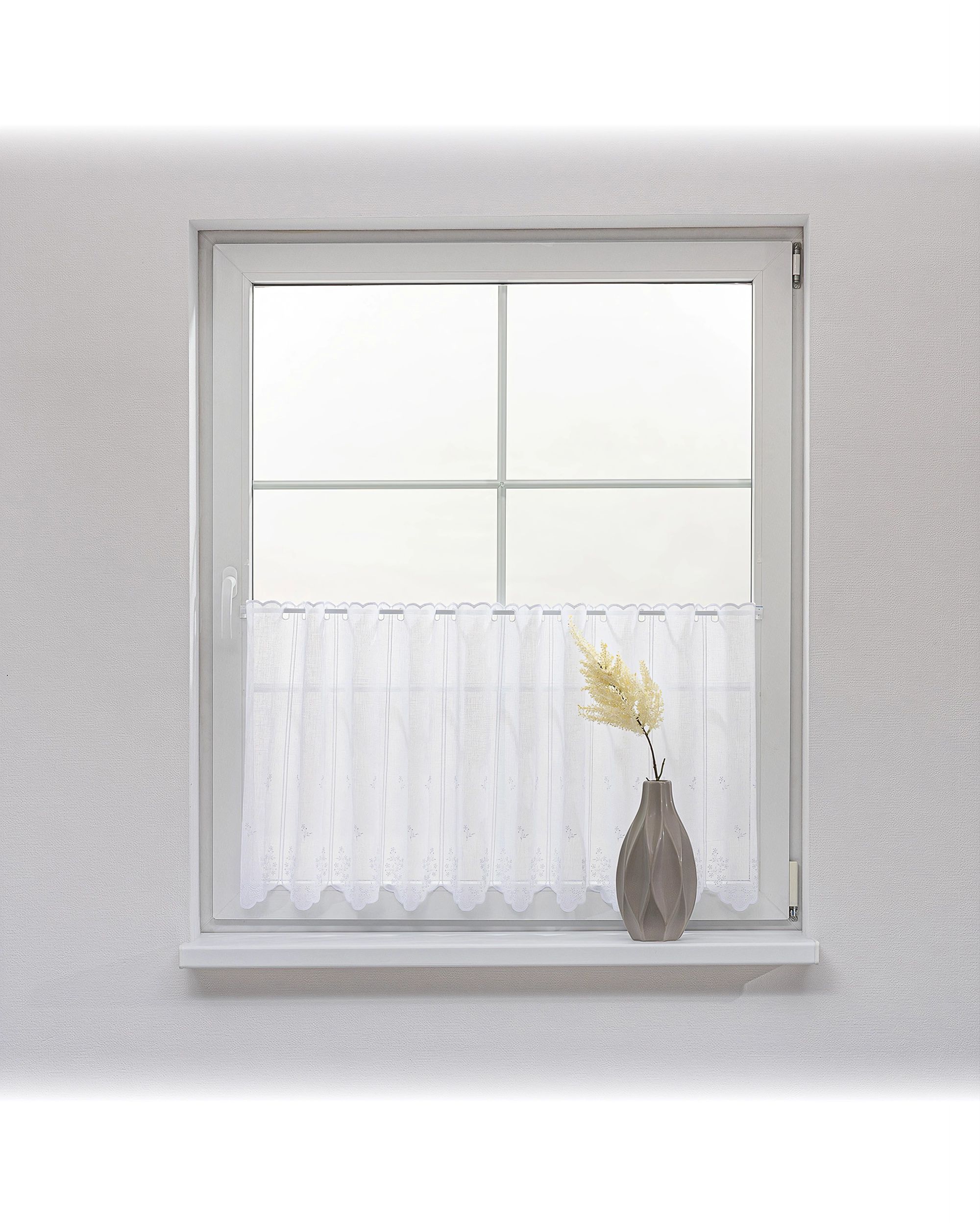 Vitrážková záclonka žakárová Floral výška 60 cm na metre