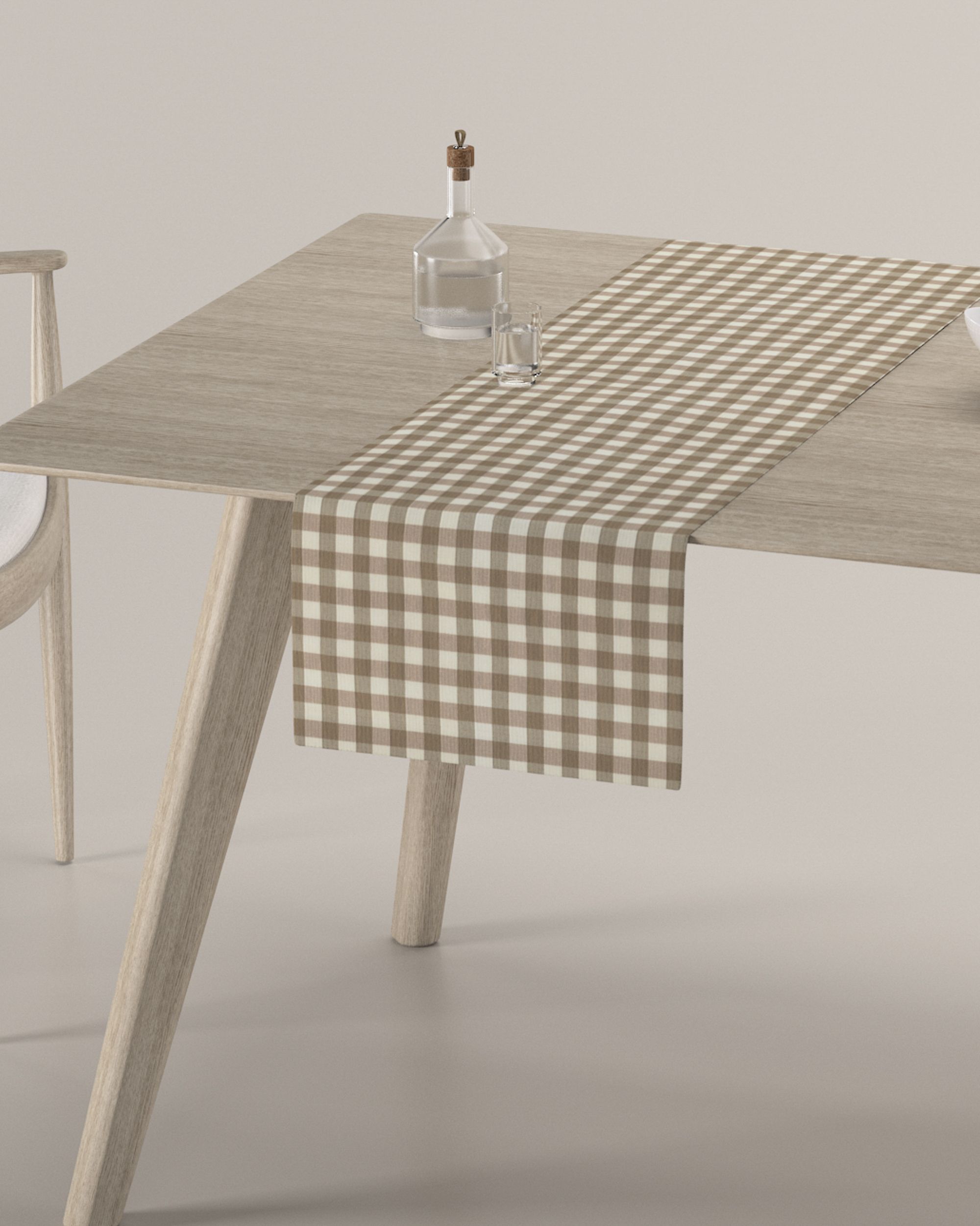 Štóla na stôl farba produktu béžová látka vzorované (hover)