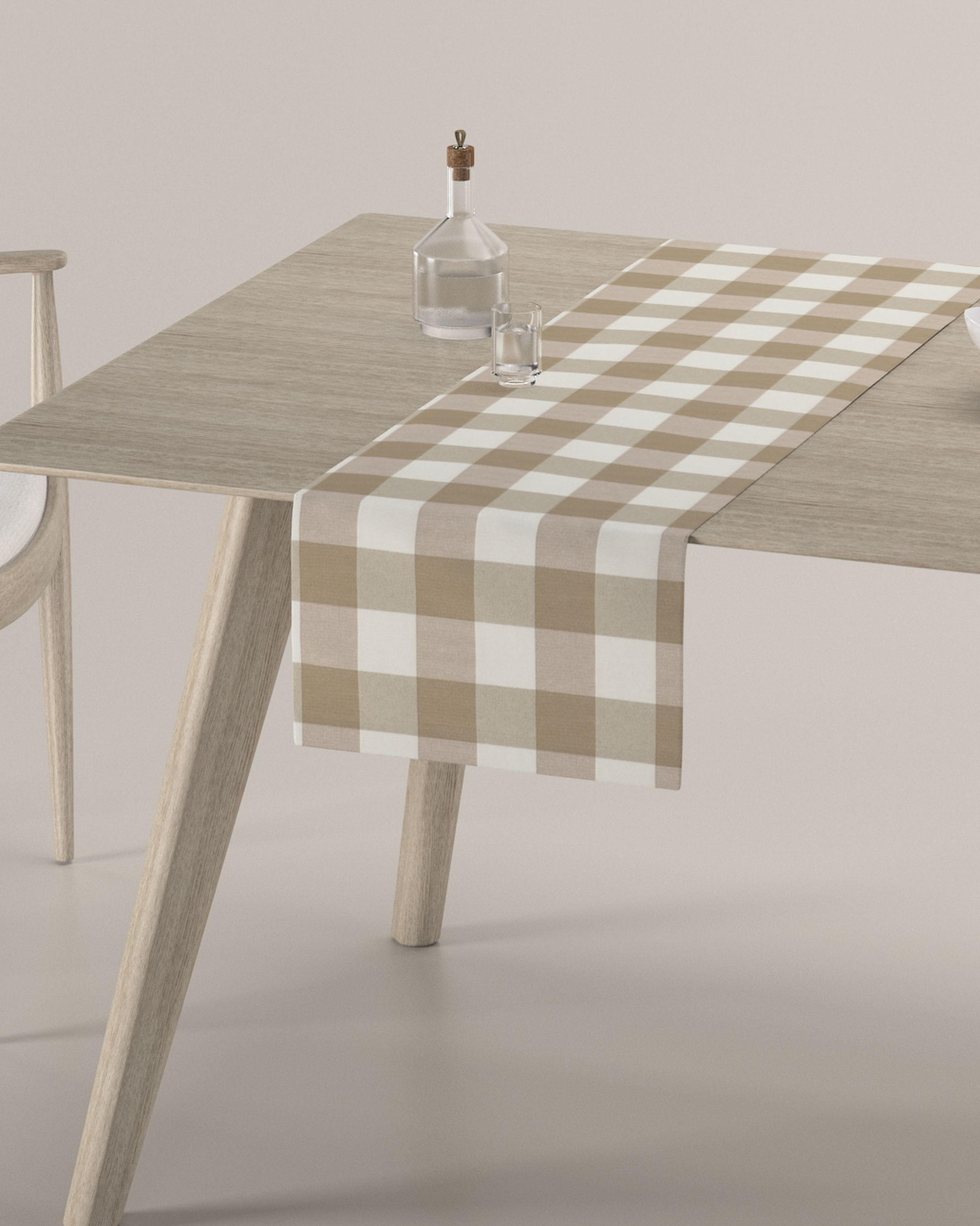 Štóla na stôl farba produktu béžová látka vzorované (hover)
