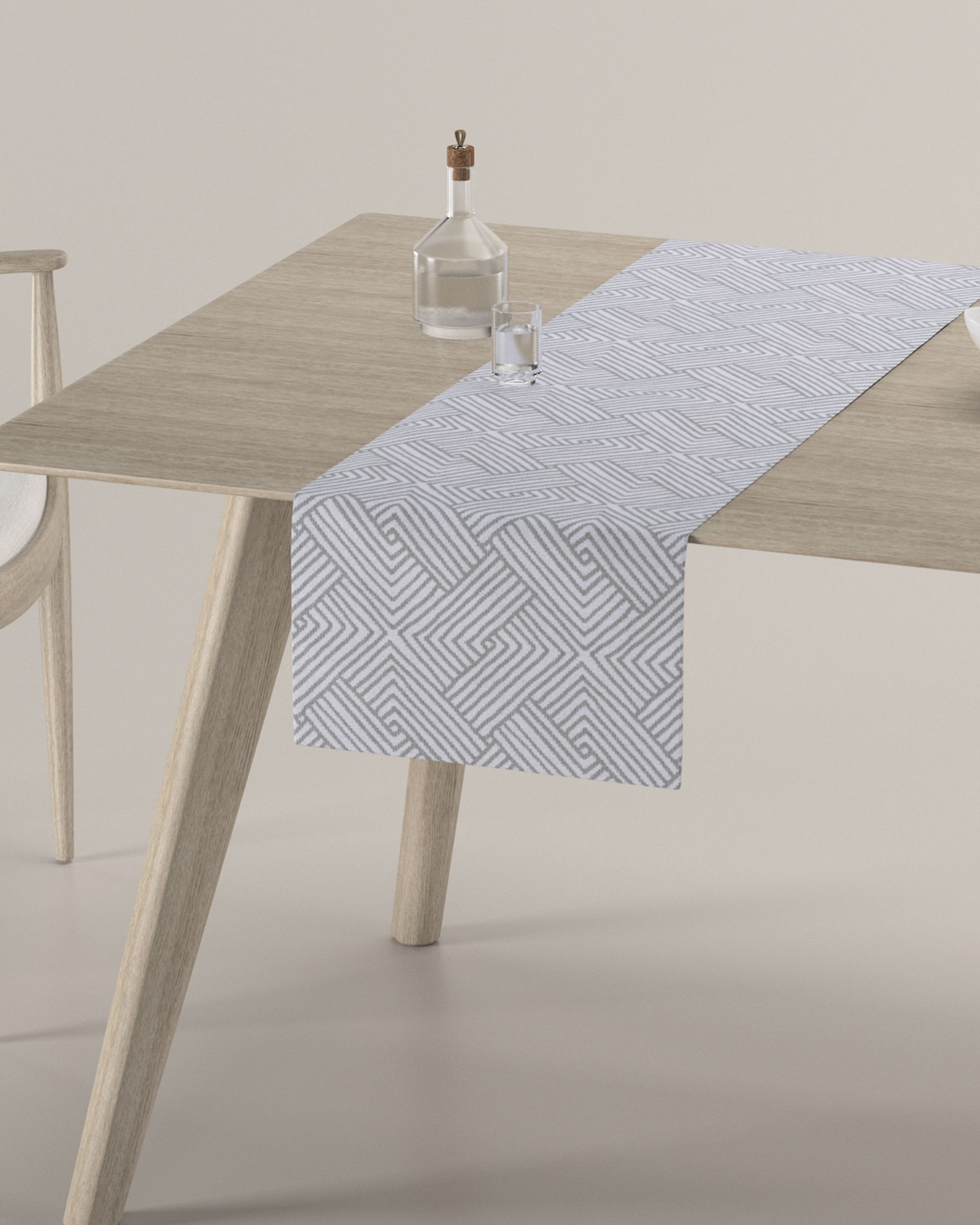 Štóla na stôl farba produktu strieborná látka zapletaná, vzorované (hover)