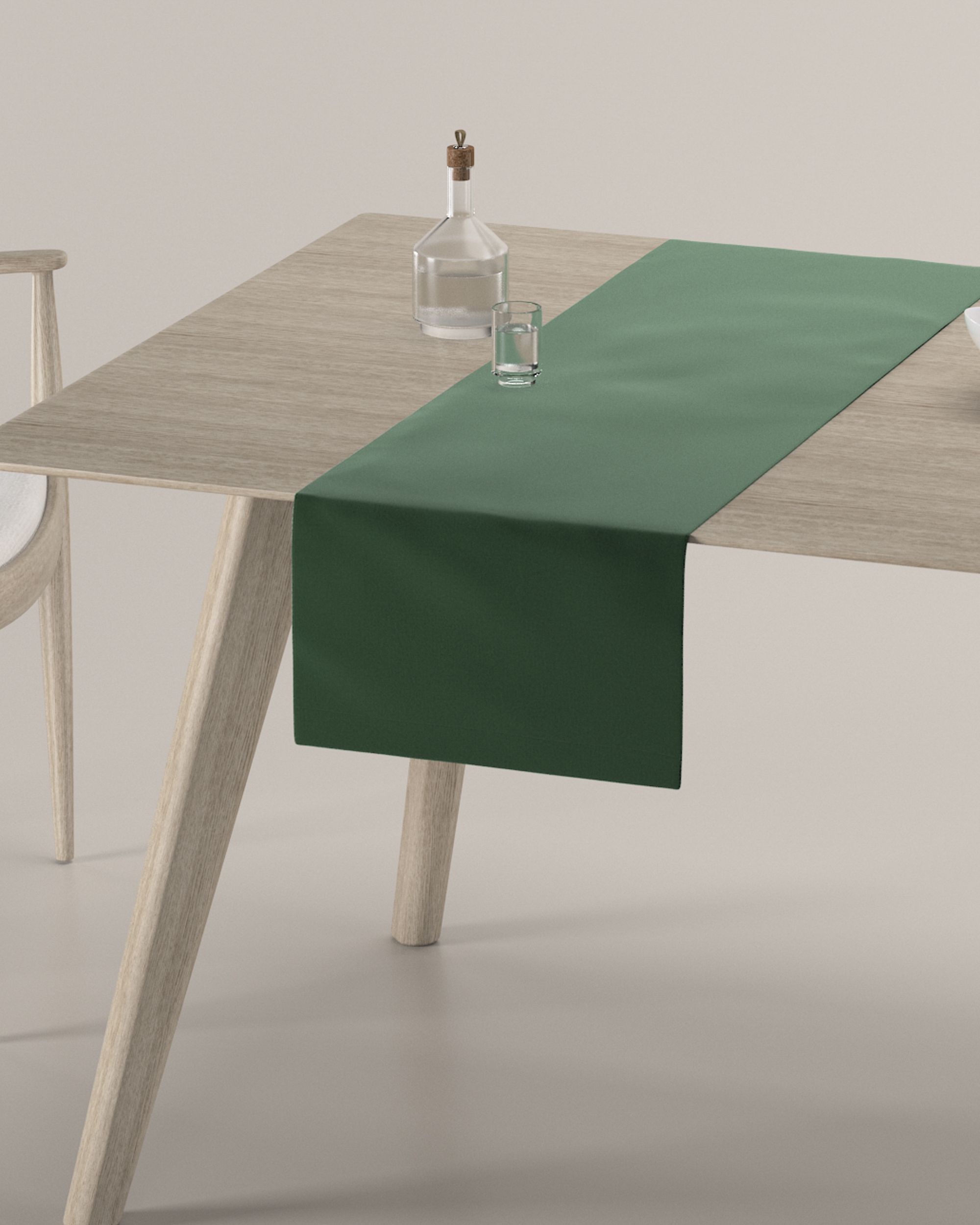 Štóla na stôl farba produktu zelená látka lesklá, zamatová (hover)