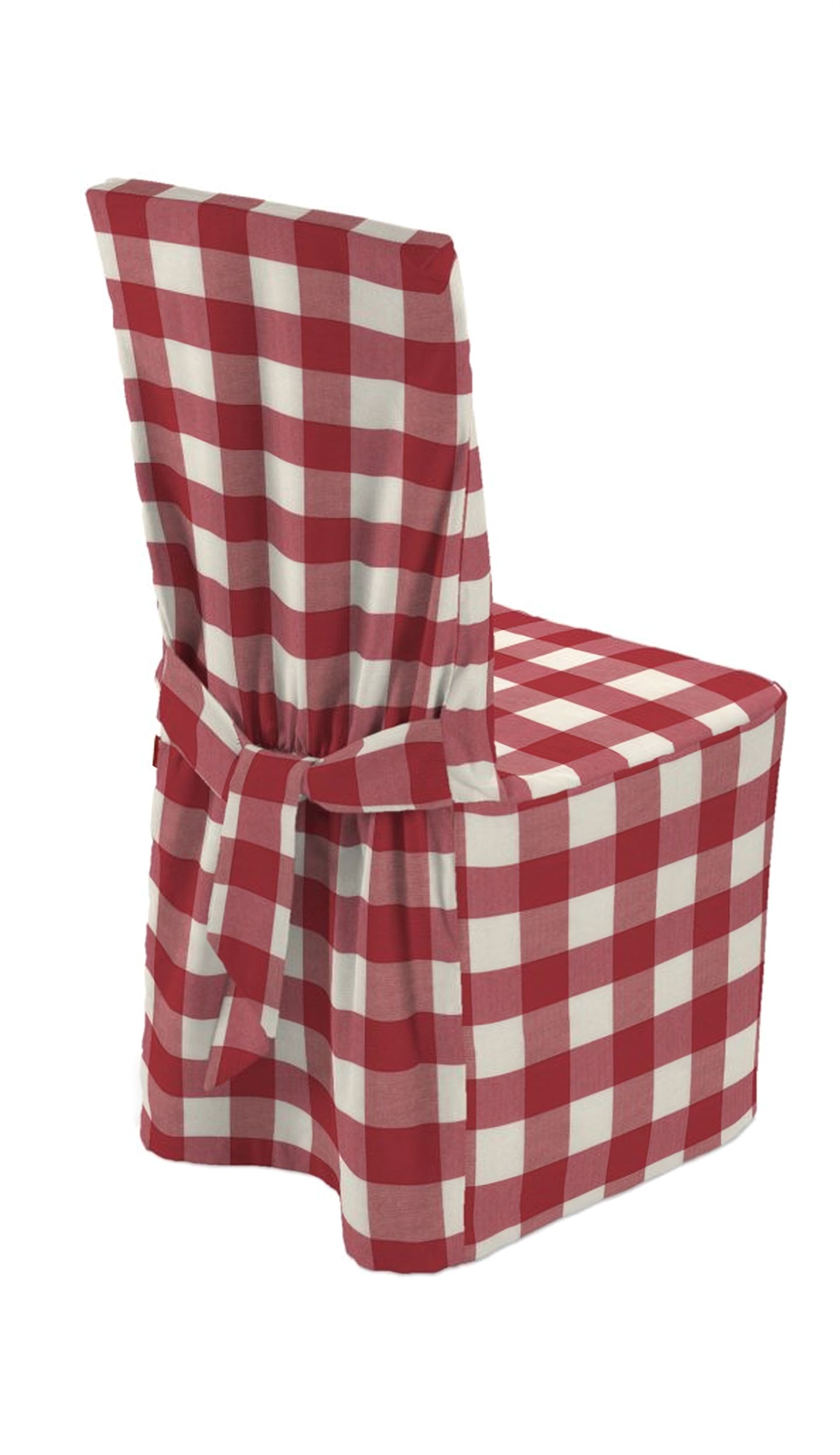 Návlek na stoličku farba produktu červená látka vzorované