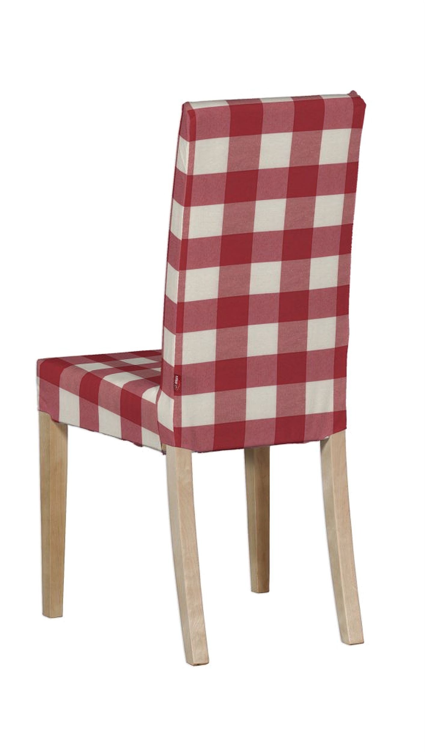Návlek na stoličku Harry (krátky) farba produktu červená látka vzorované