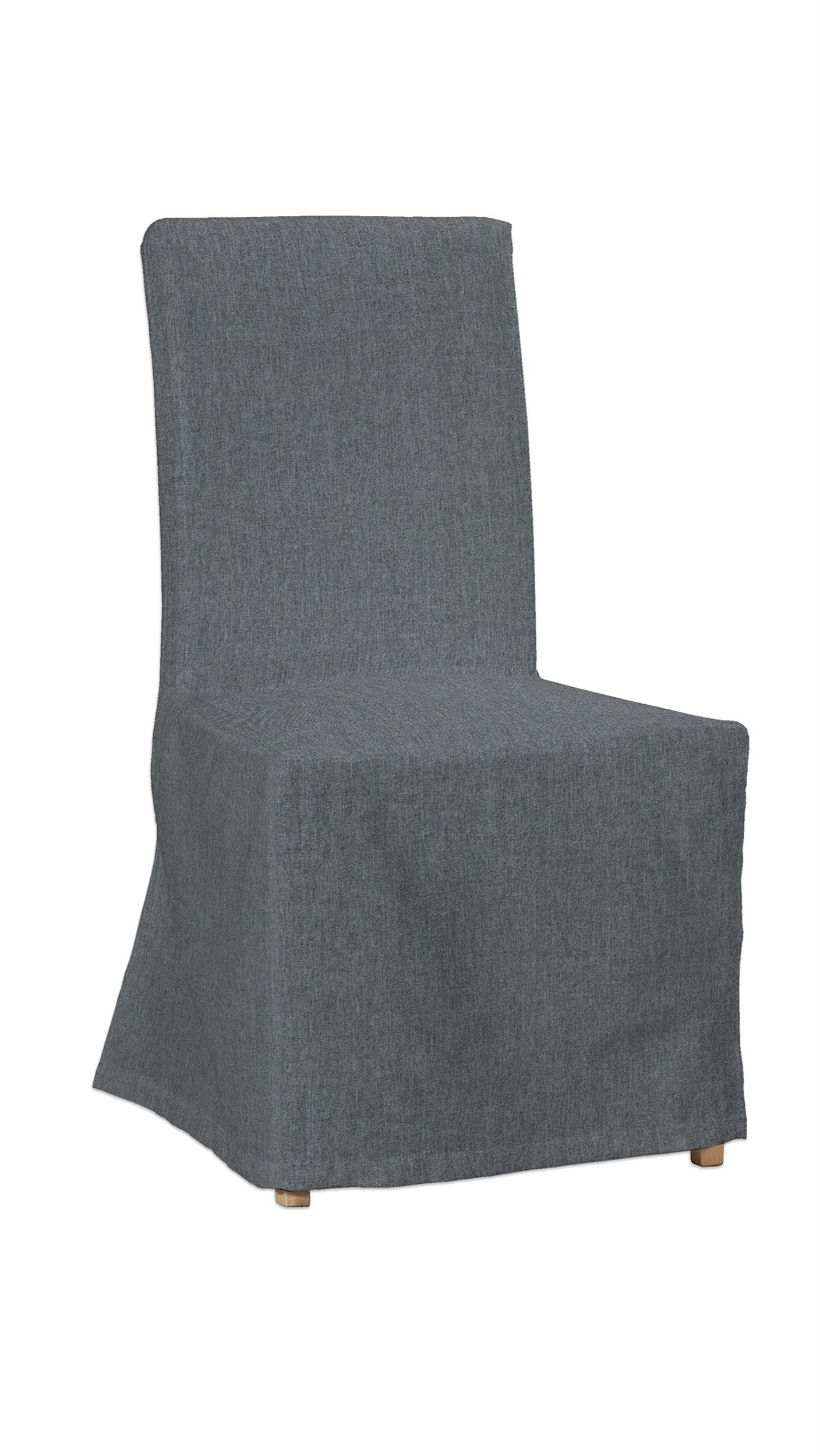 Návlek na stoličku Henriksdal (dlhý) farba produktu sivá látka zapletaná (hover)