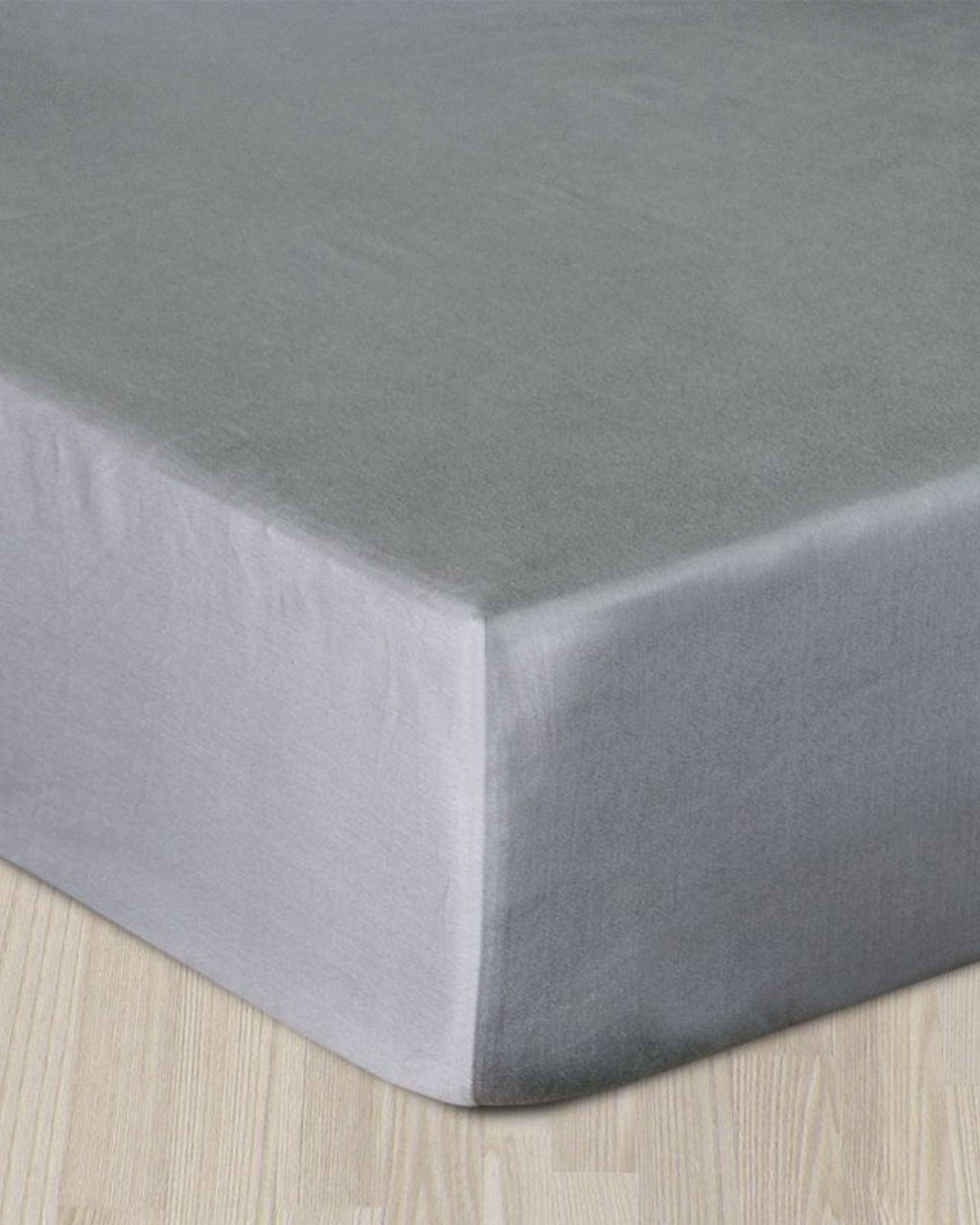 Saténová napínacia plachta sivá 160 × 200 cm