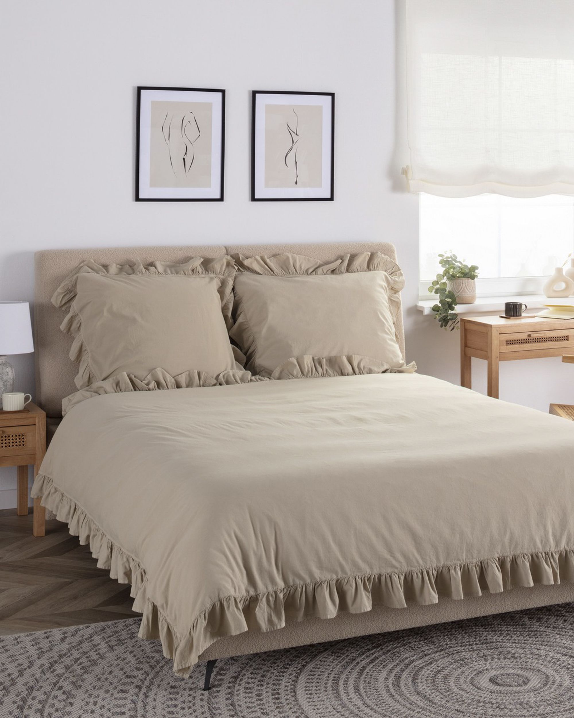 Pościel Cotton 160x200cm oxford tan