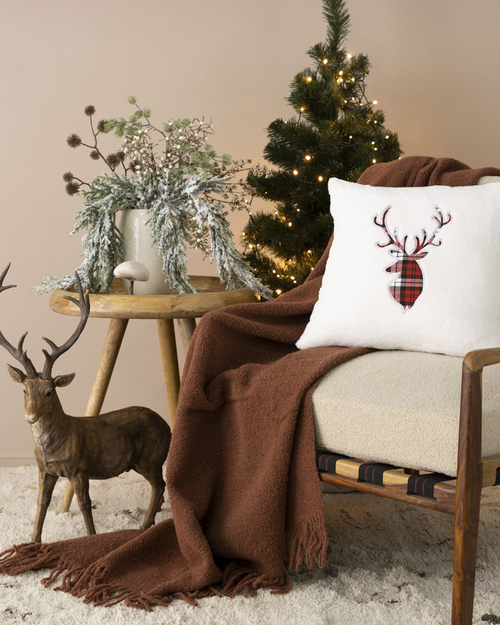 Obliečka na vankúš Plaid Stag 43x43 cm (hover)