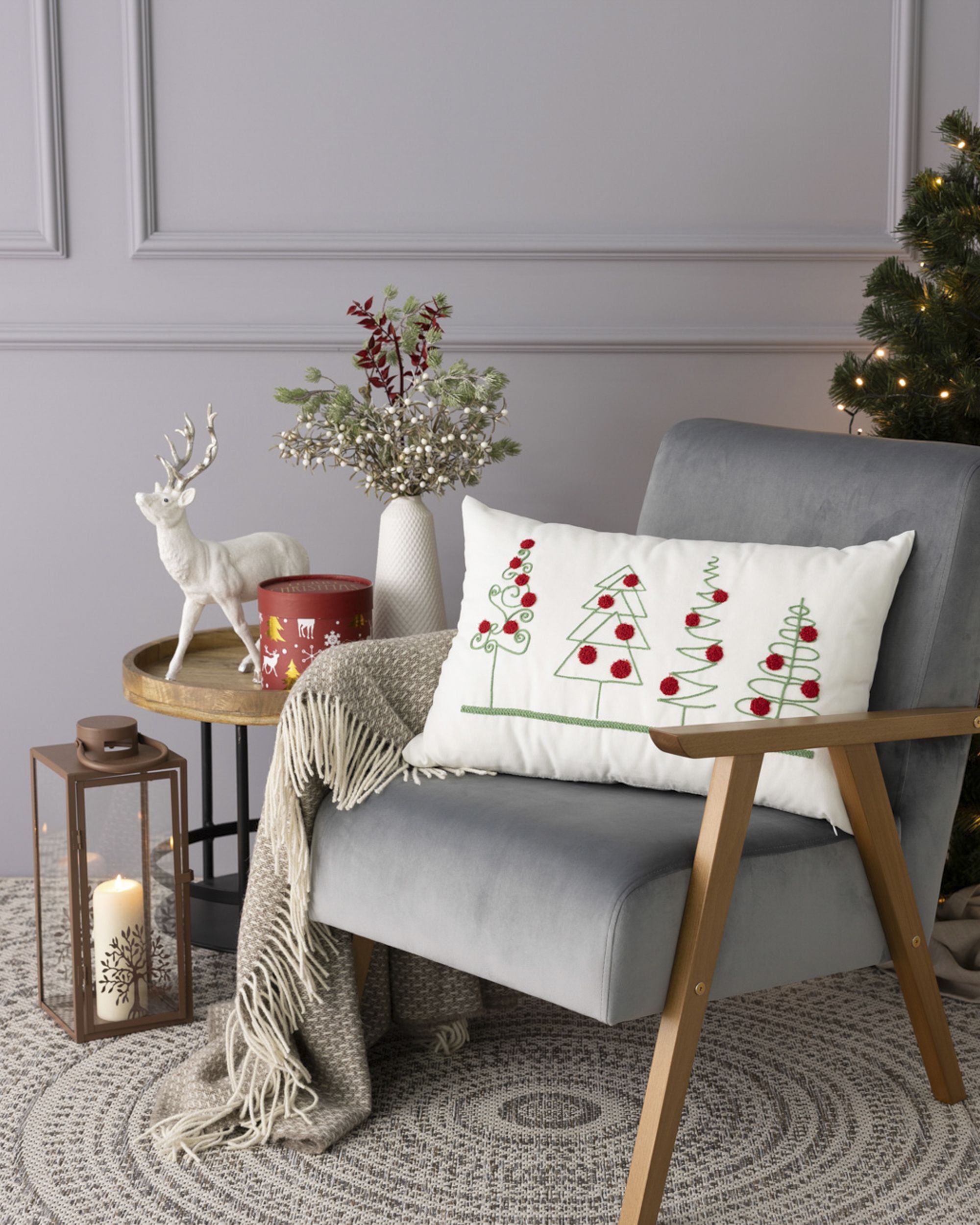 Obliečka na vankúš Holiday Cheer 60x40 cm (hover)