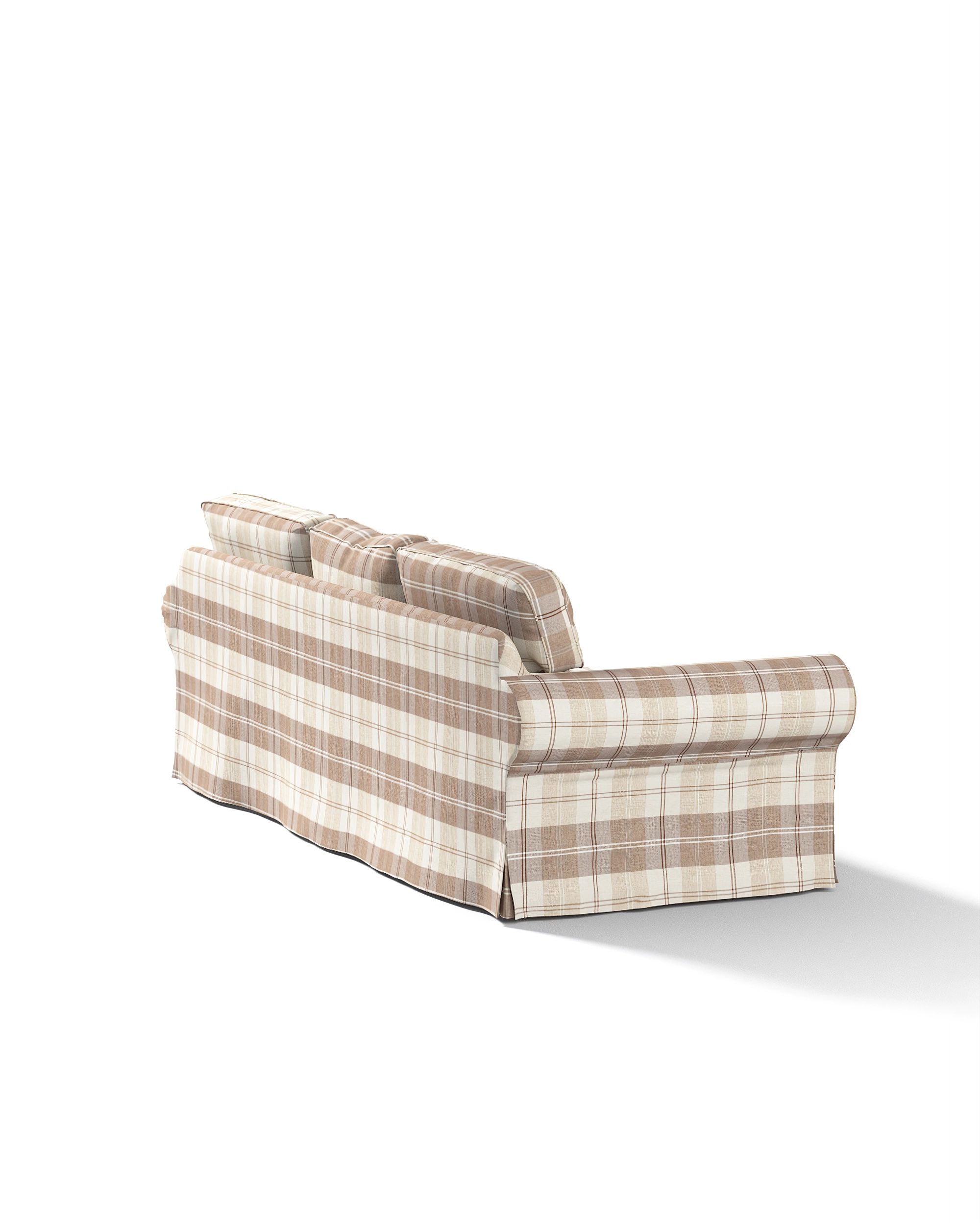 Poťah na sedačku Ektorp (rozkladacia, pre 3 osoby) NOVÝ MODEL 2013 farba produktu béžová látka zapletaná, vzorované (hover)