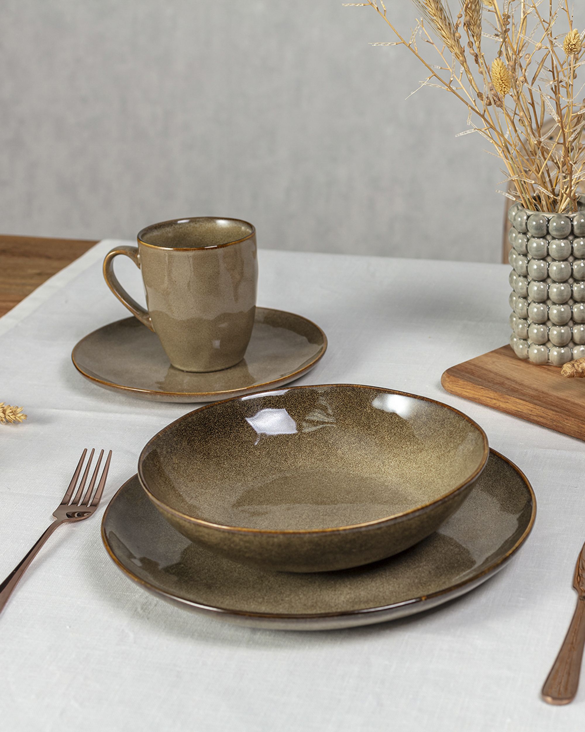 Hlboký tanier Gelato ⌀21cm brown (hover)