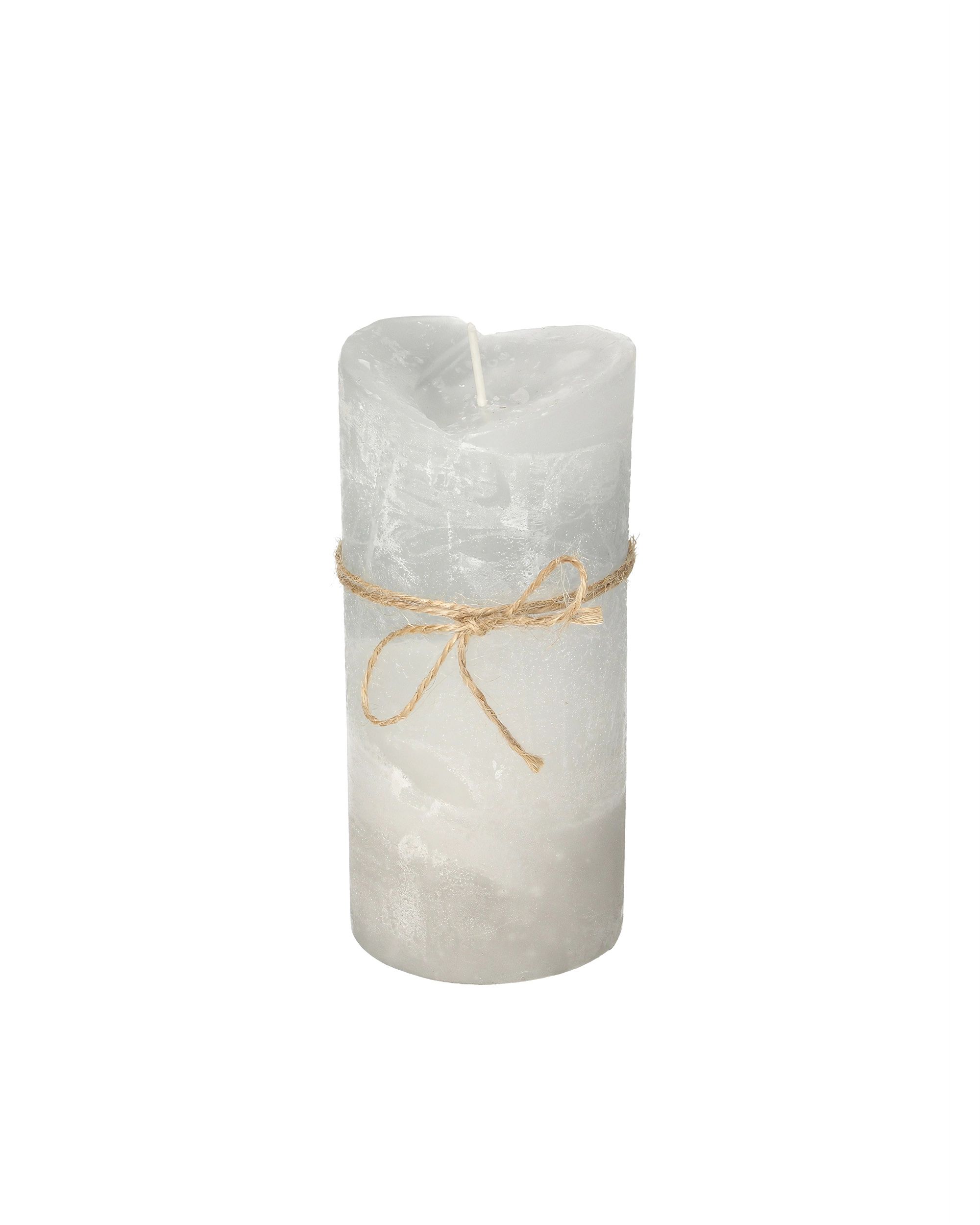 Sviečka Dorotea 15 cm grey cristal