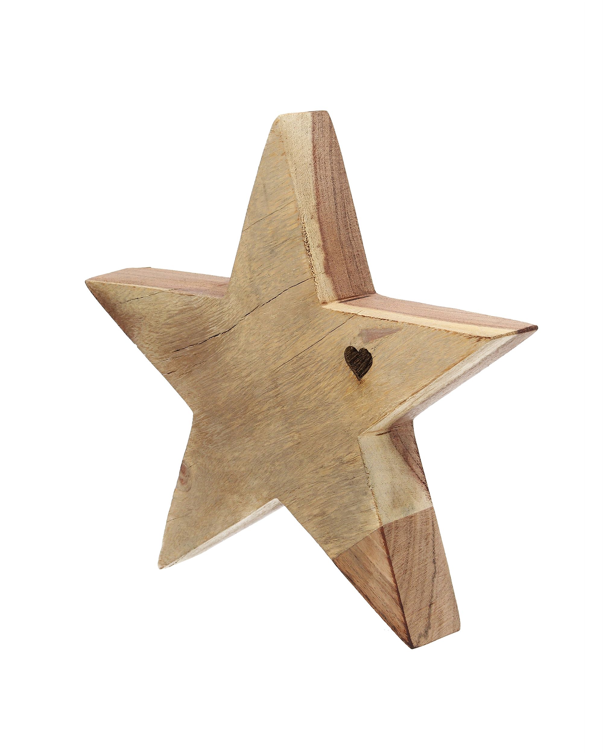 Dekorácia Wooden Star II 20x4x20 cm