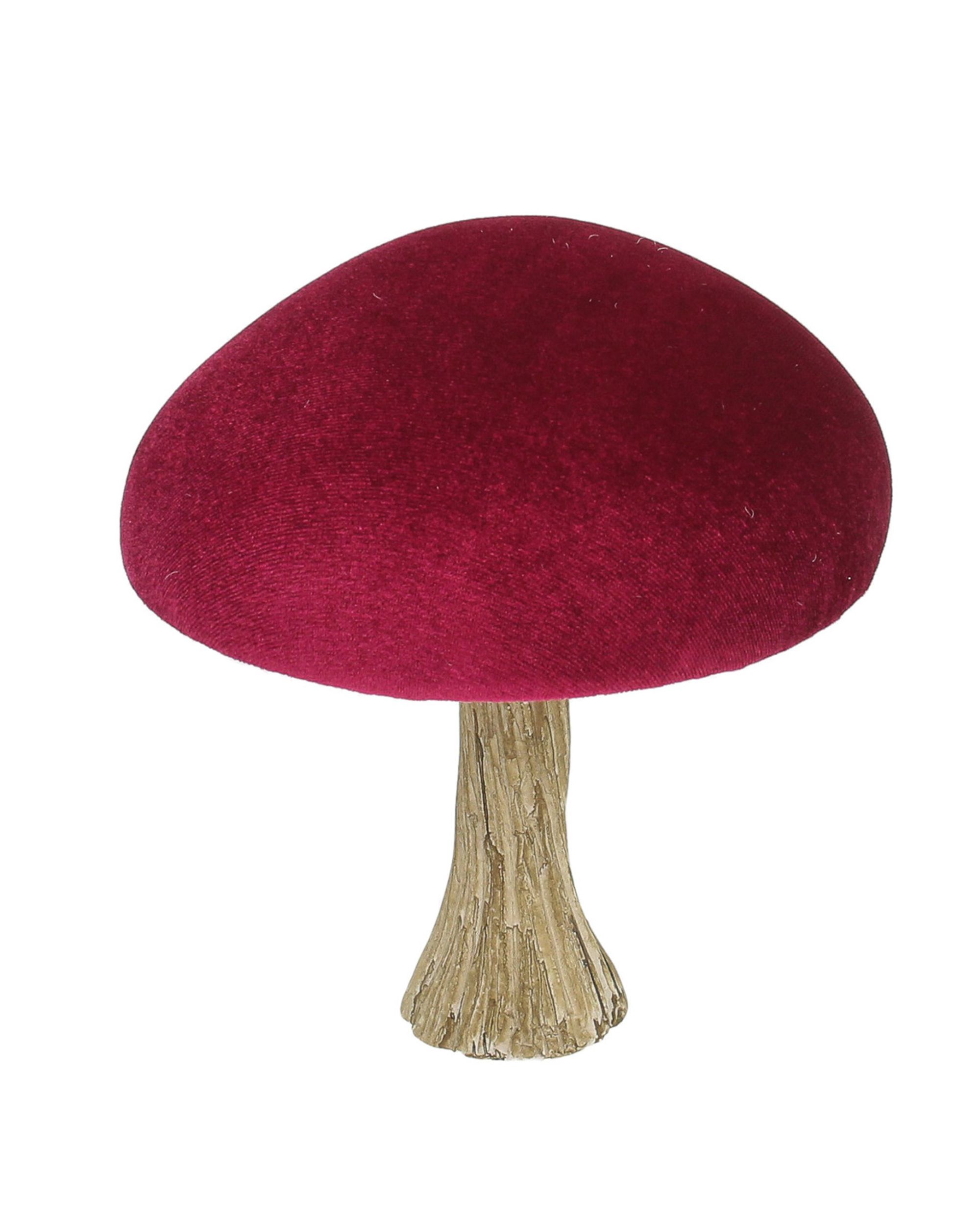 Dekorácia Velvet Mushroom 17 cm ruby (hover)