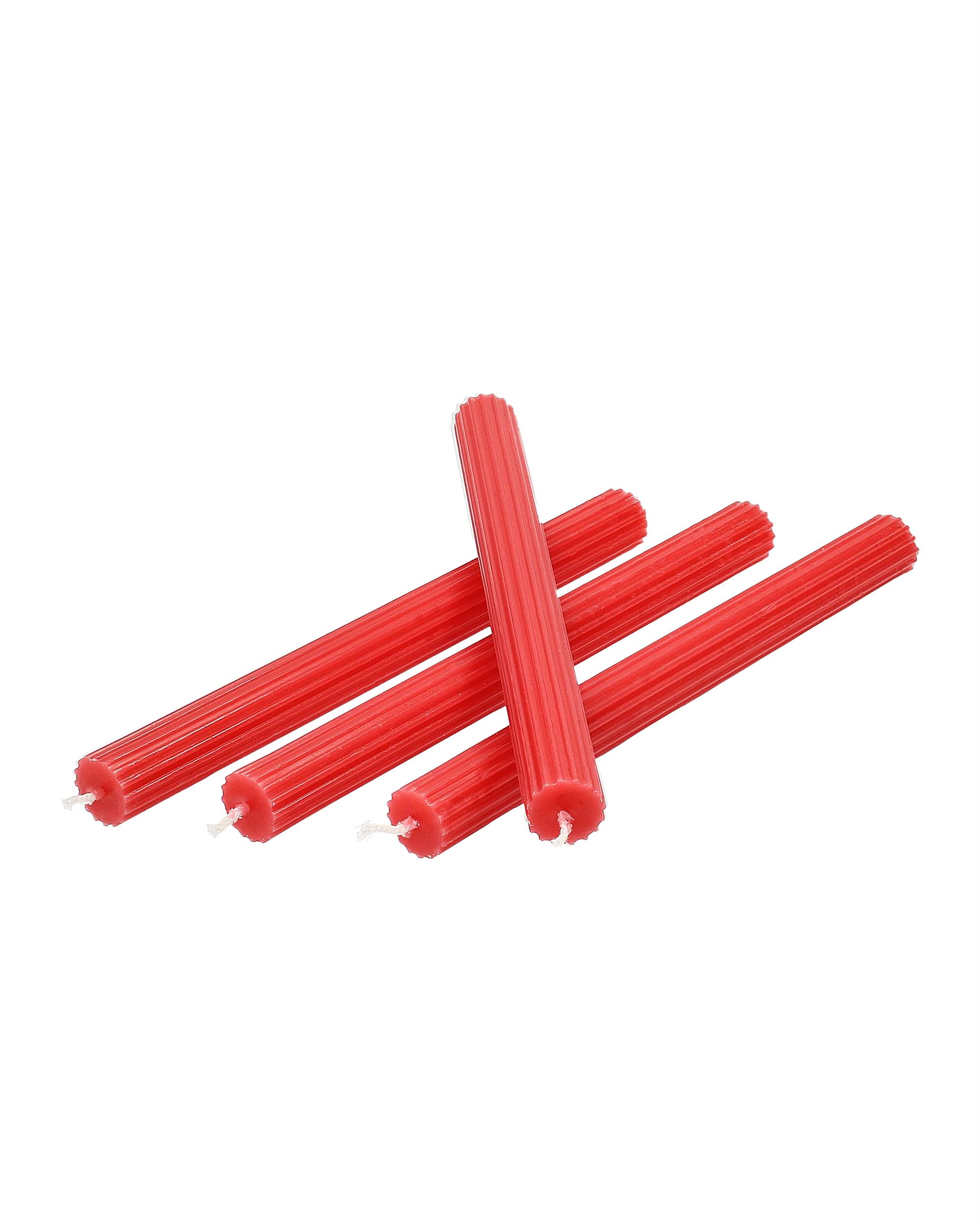Sada knôtových sviečok Classic Red 2x25 cm (hover)