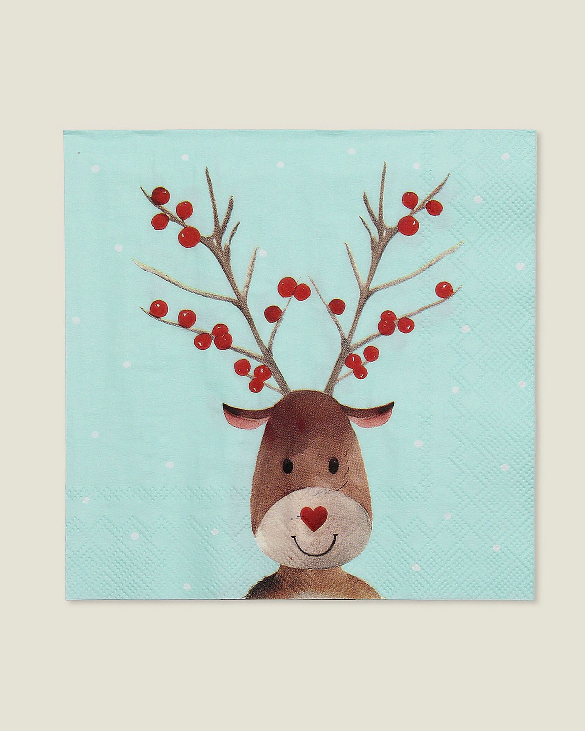 Vianočné obrúsky Reindeer Dots 20 szt.