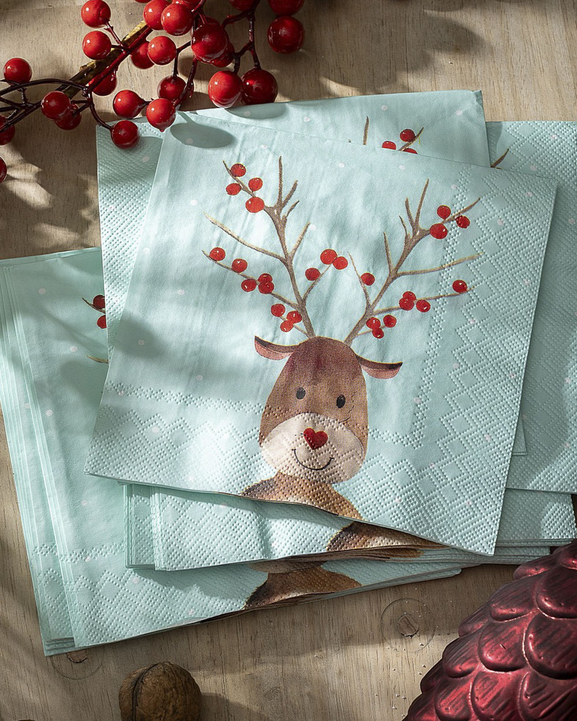 Vianočné obrúsky Reindeer Dots 20 szt. (hover)