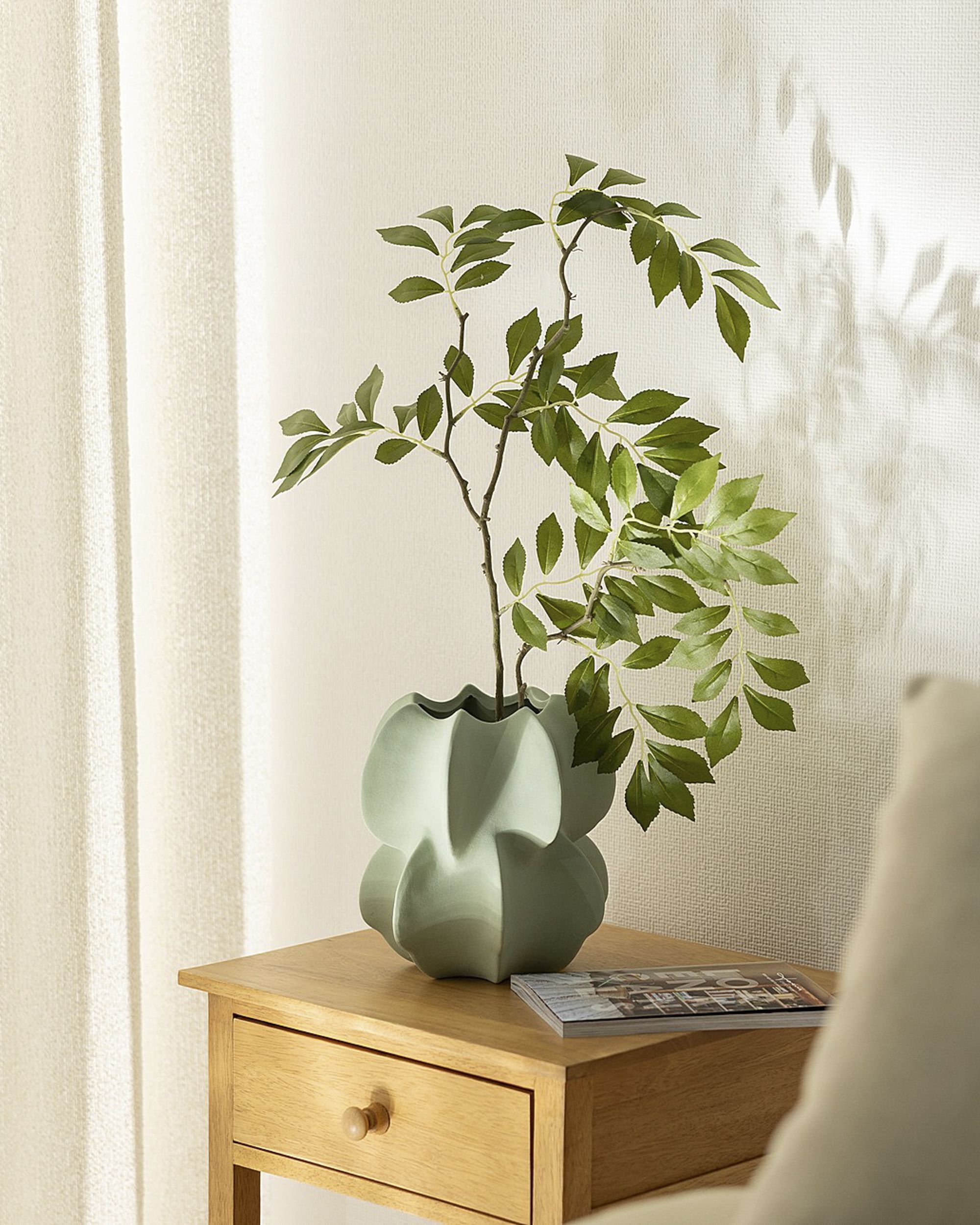 Dekoratívna vetvička Green Leaf 80 cm (hover)