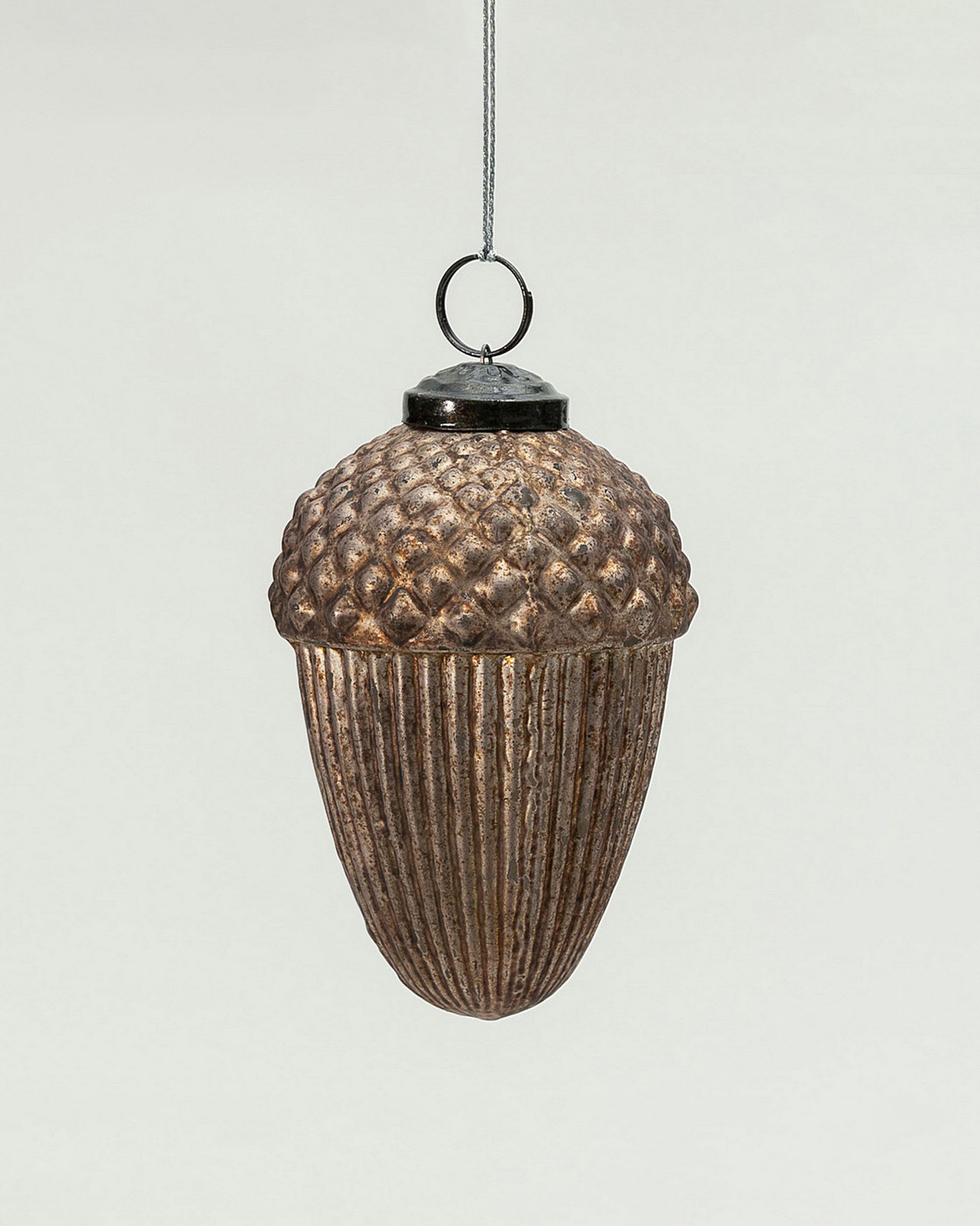 Sklenená ozdoba Acorn Gold 7x7x10 cm