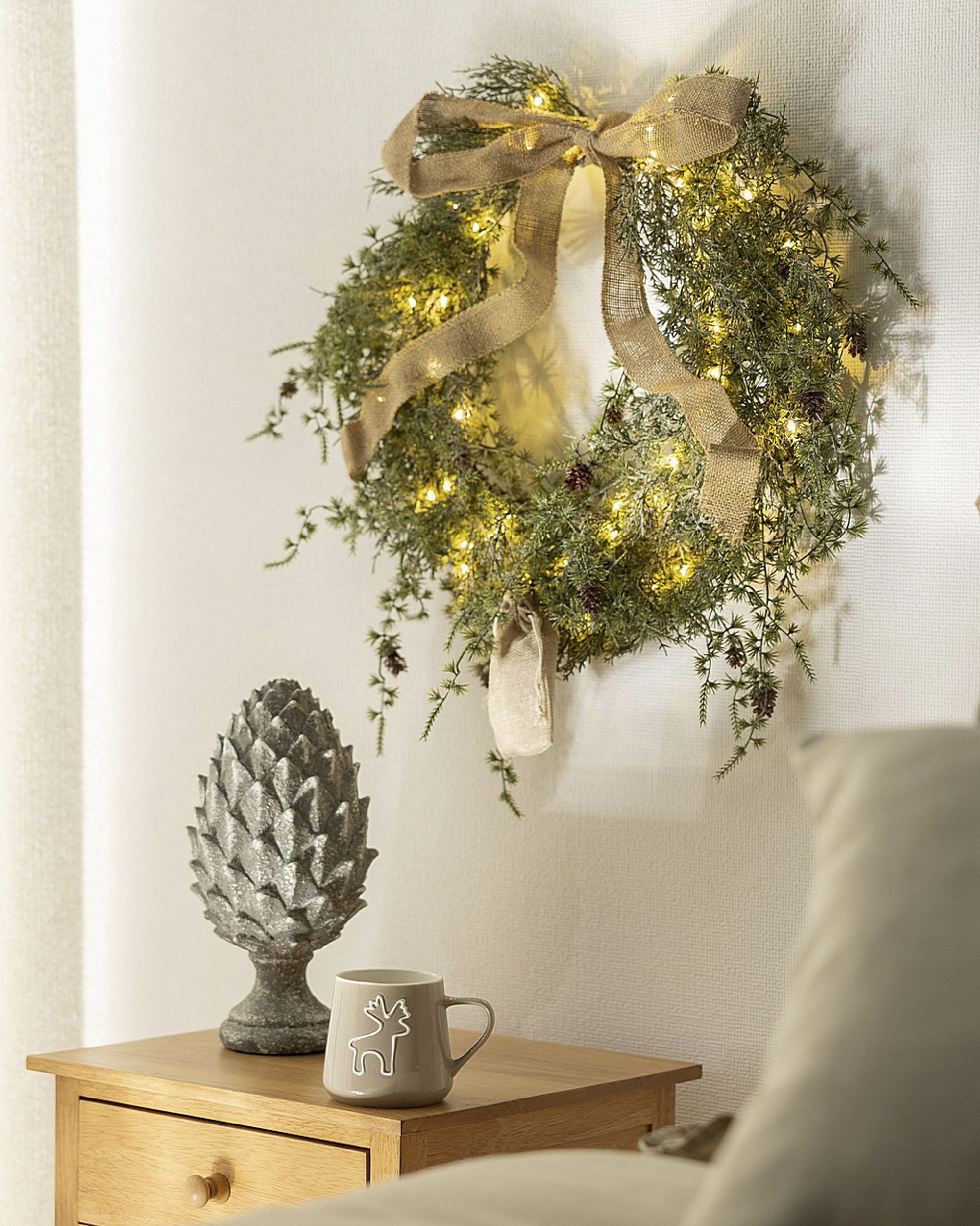 Závesný veniec LED Forest Charm 50 cm (hover)
