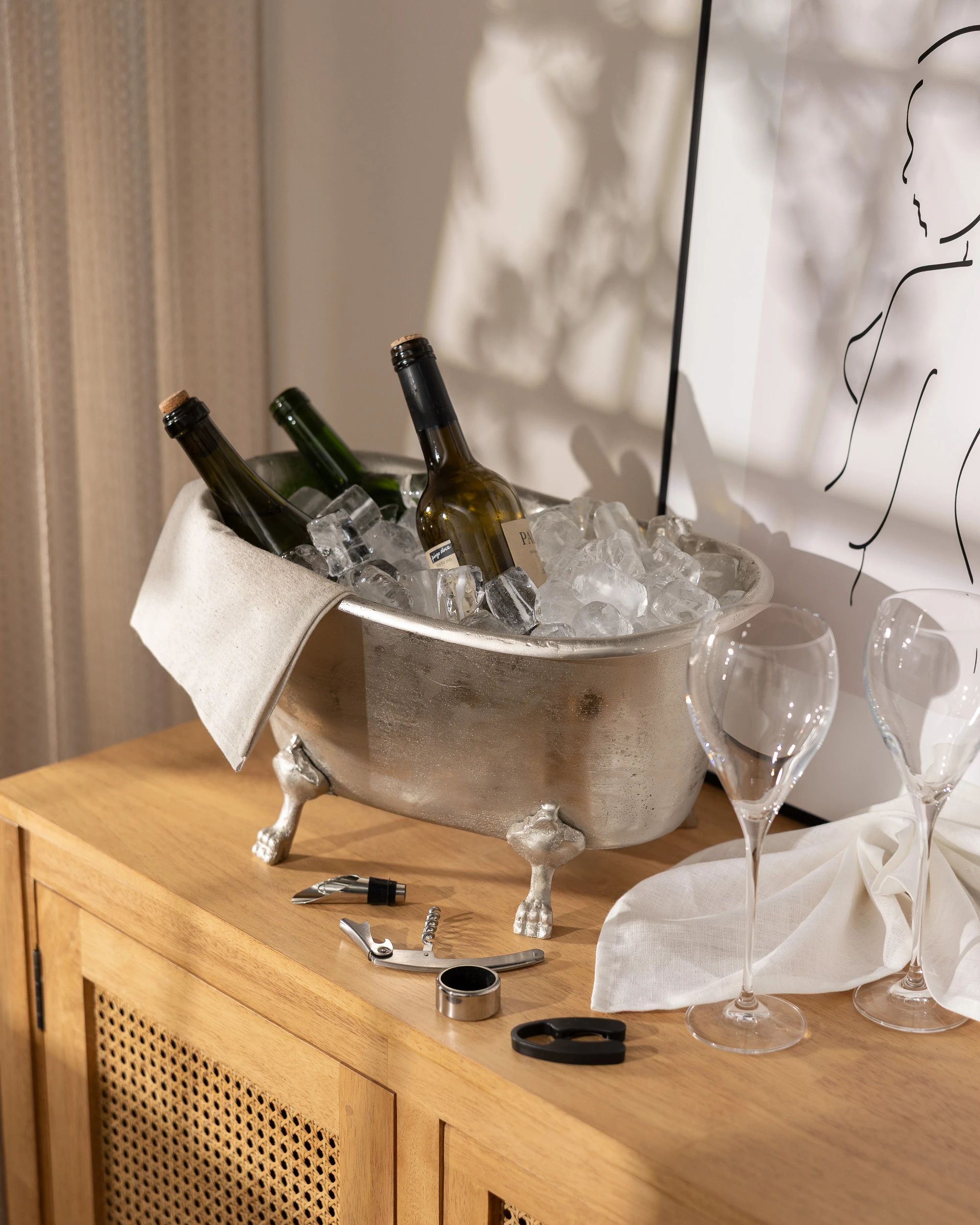 Cooler Silver Bath 42x24x24 cm (hover)
