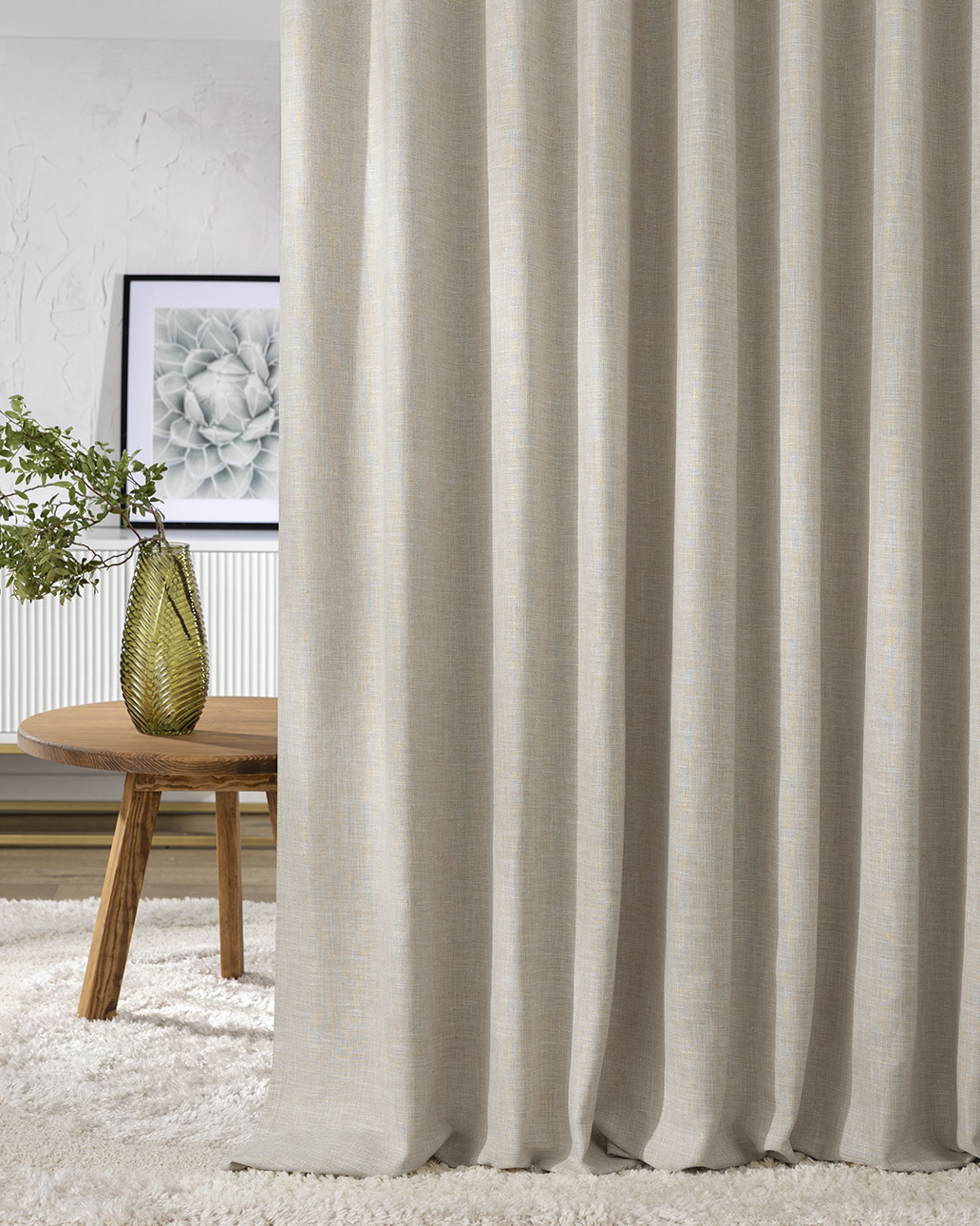 Zaves s riasením WAVE farba produktu béžová látka zapletaná (hover)