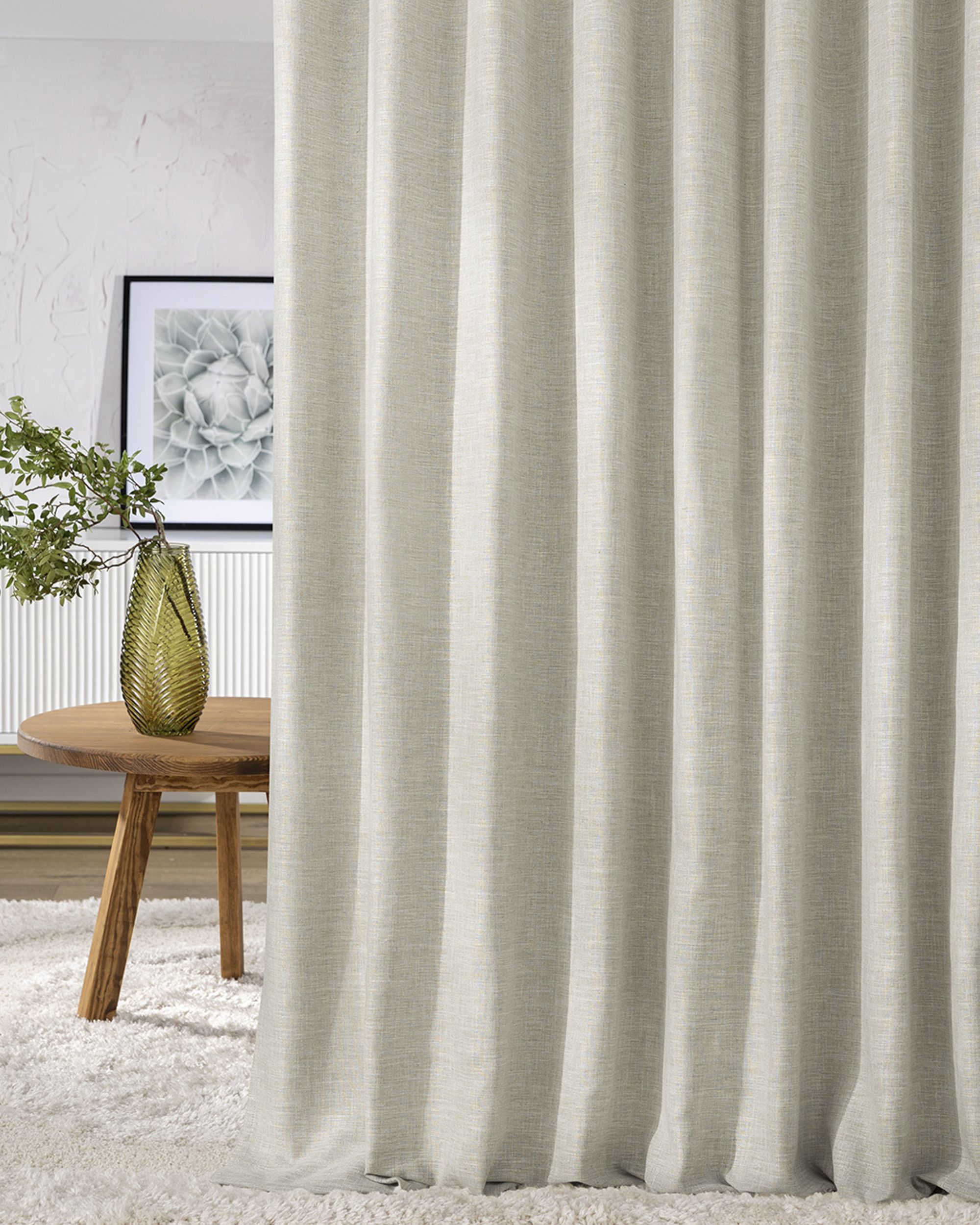 Zaves s riasením WAVE farba produktu sivá látka zapletaná (hover)