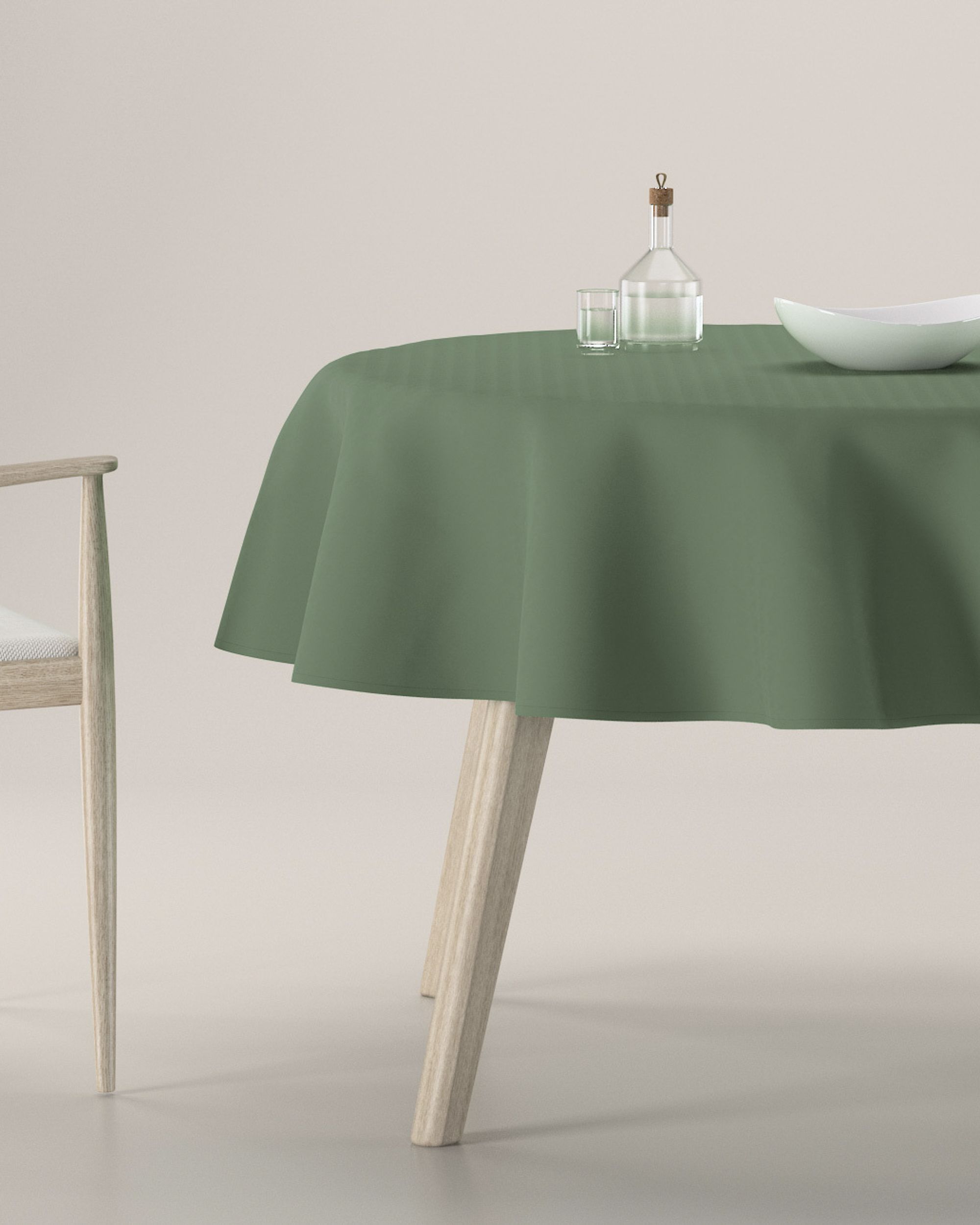 Obrus okrúhly farba produktu zelená
